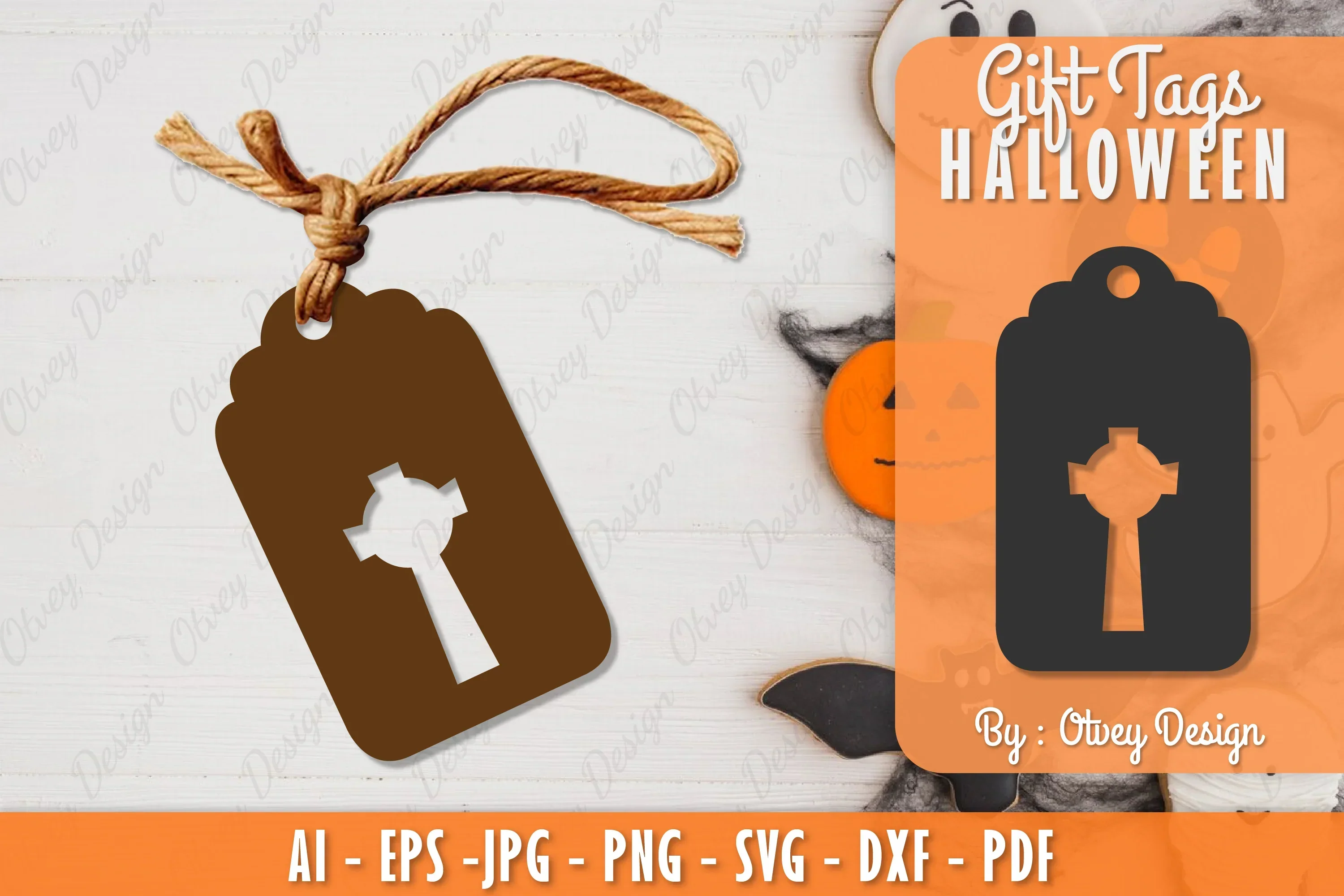 Halloween Gift Tags SVG Bundle