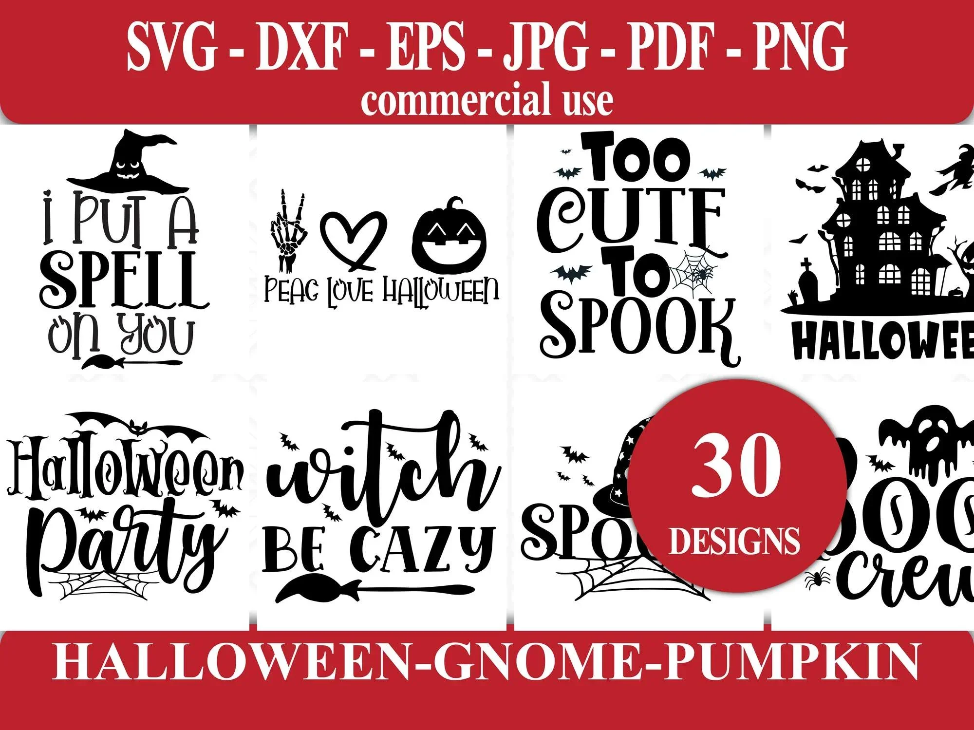 Halloween Gnome Pumpkin SVG