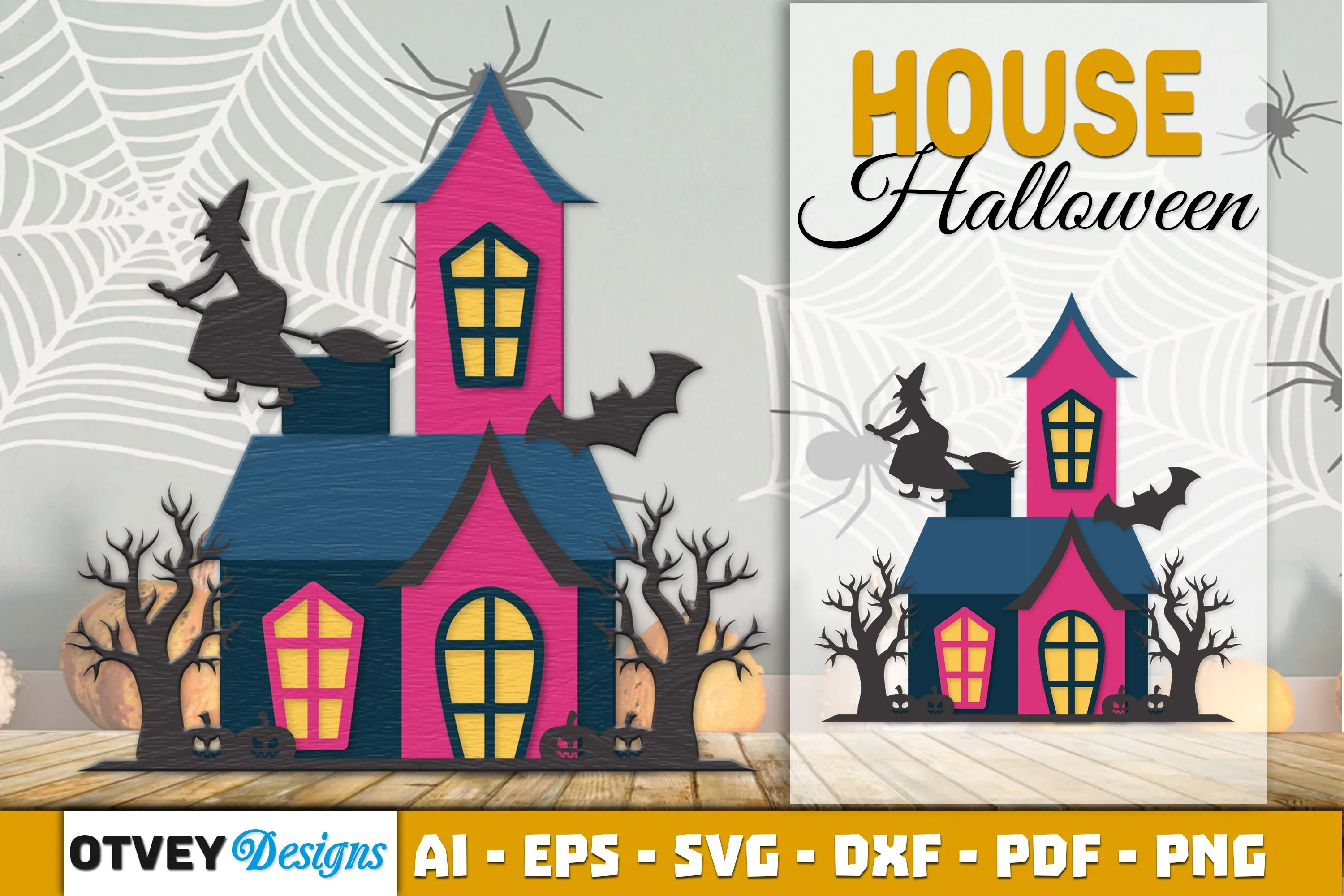 Halloween Home Decor Laser Cut SVG Bundle