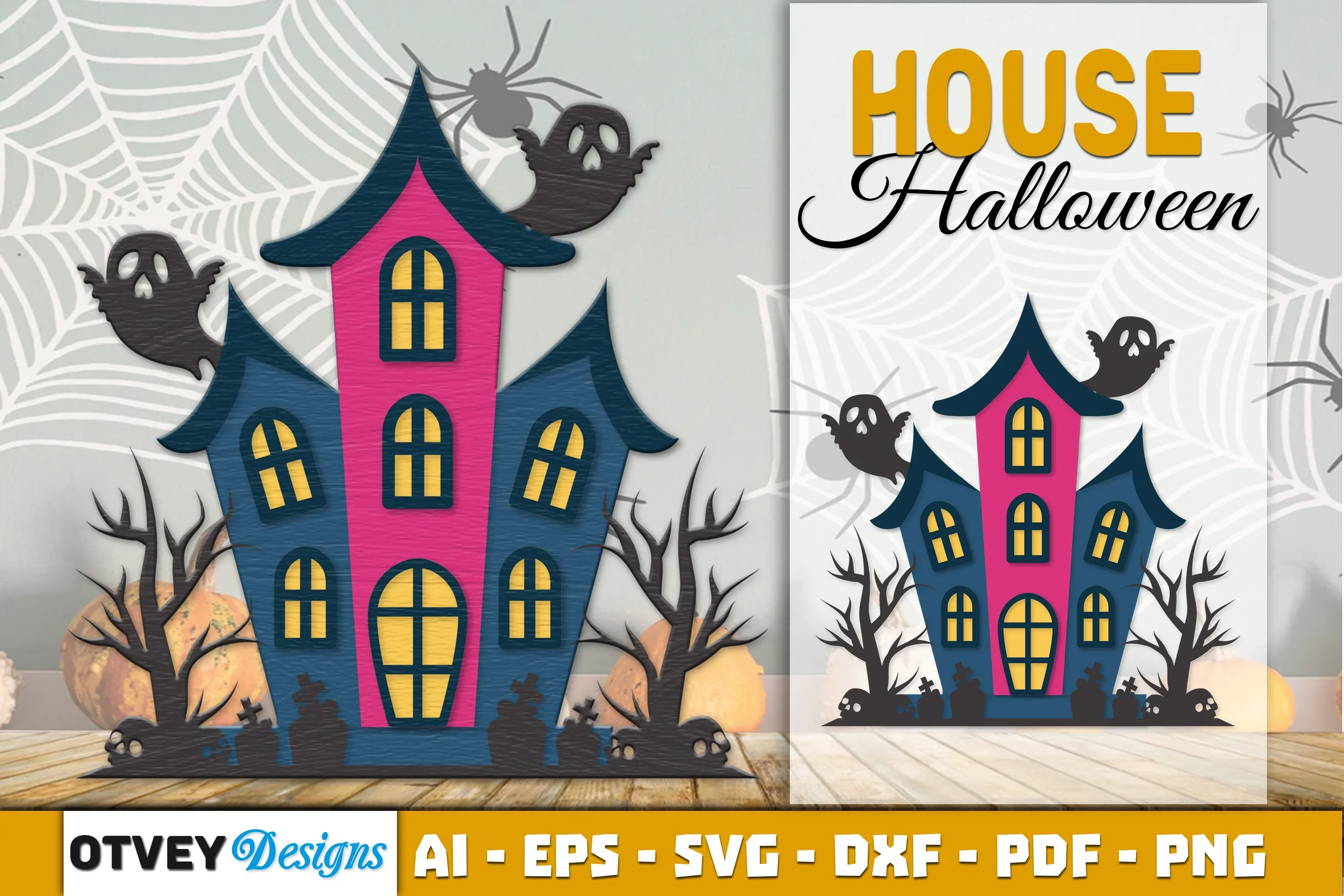 Halloween Home Decor Laser Cut SVG Bundle