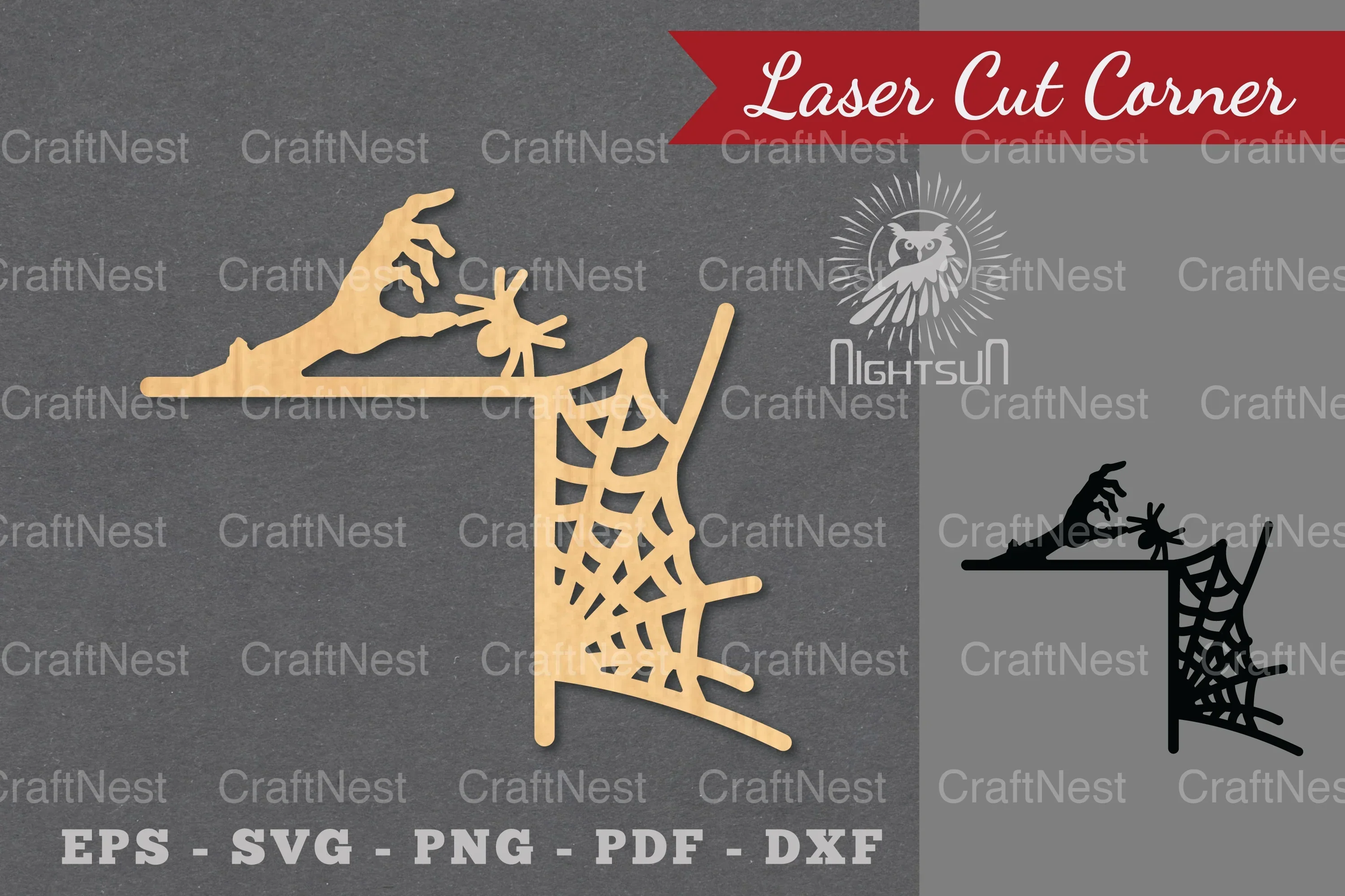 Halloween Laser Cut Corner SVG Bundle