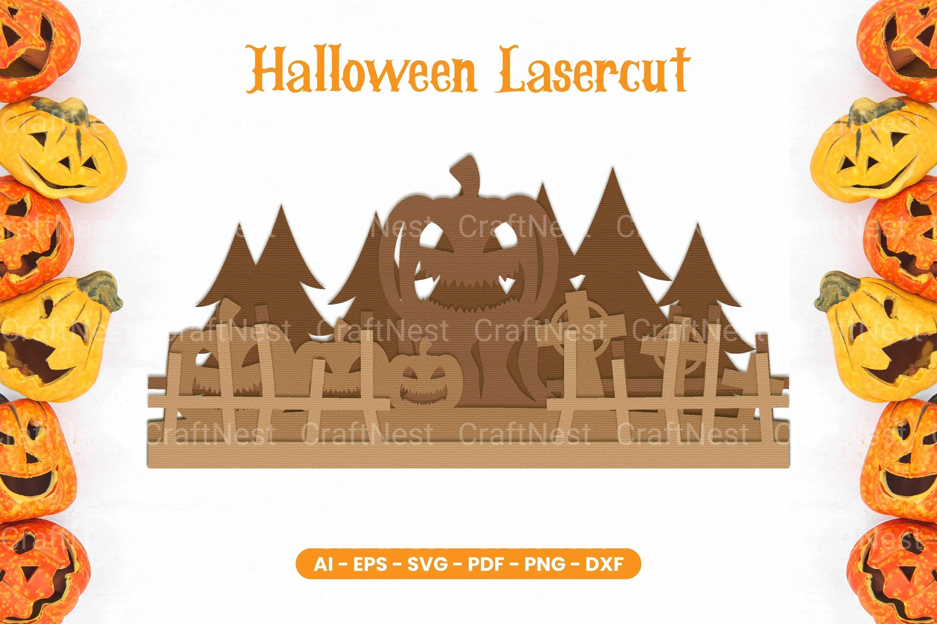 Halloween Lasercut SVG Bundle
