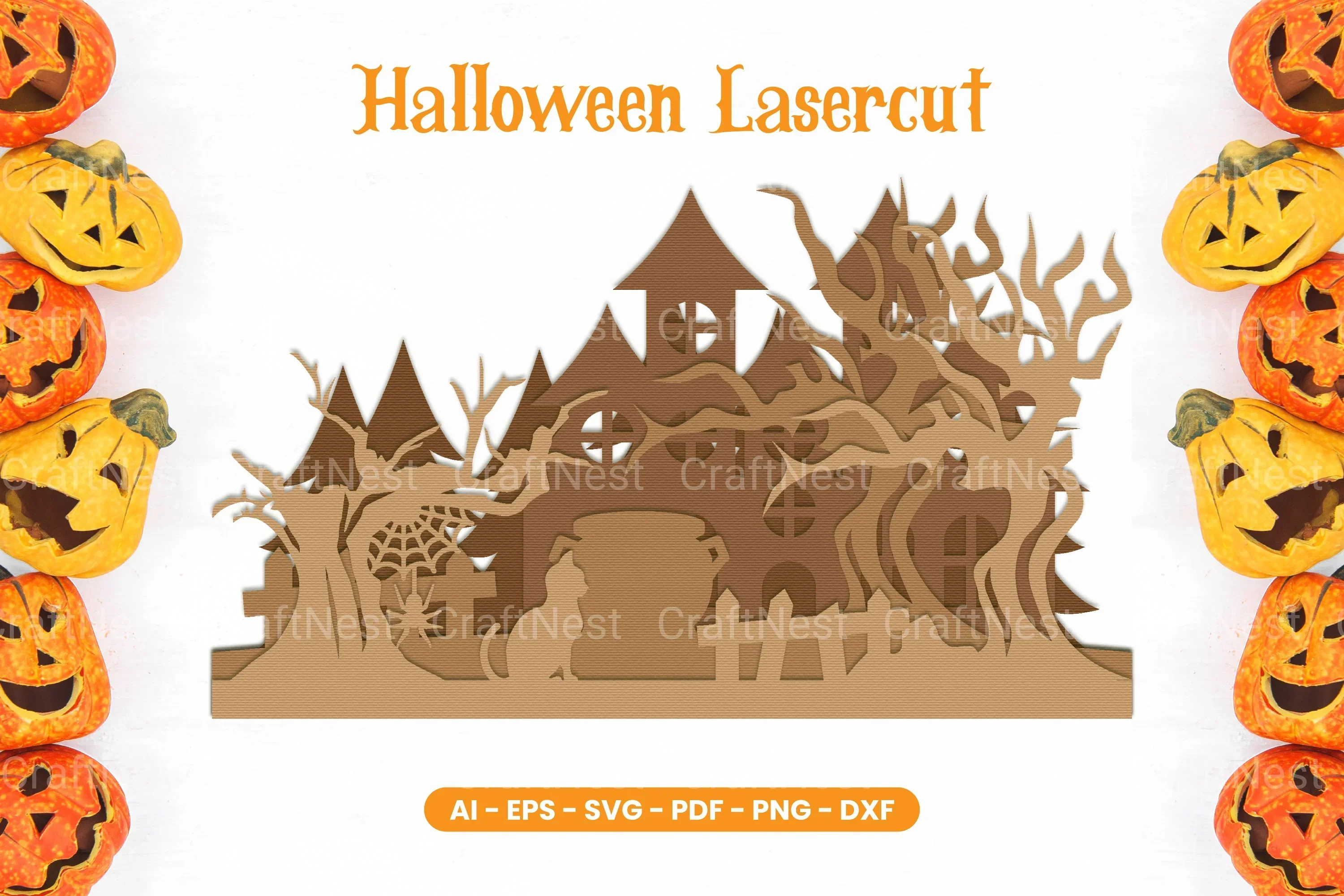 Halloween Lasercut SVG Bundle