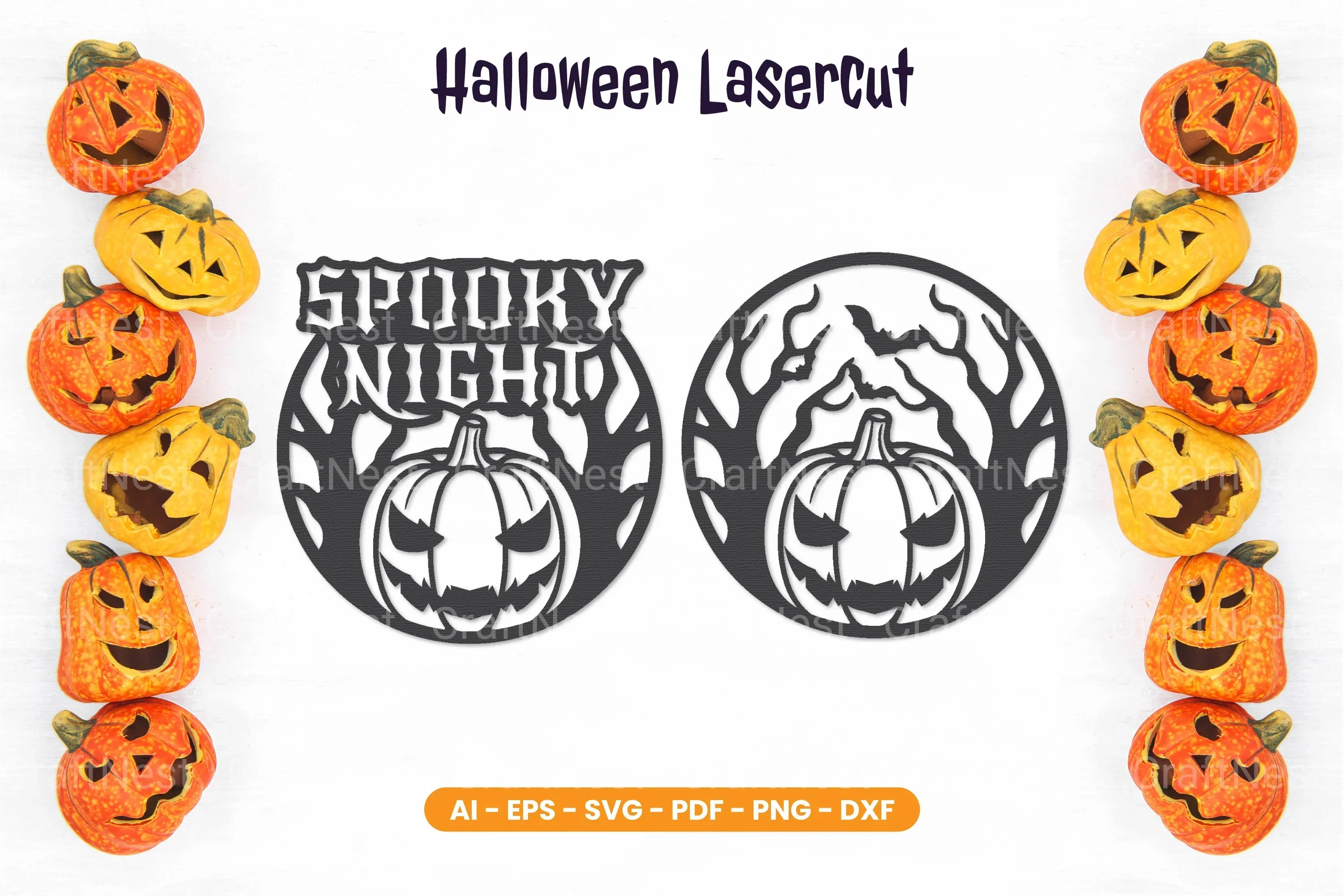 Halloween Lasercut SVG Bundle