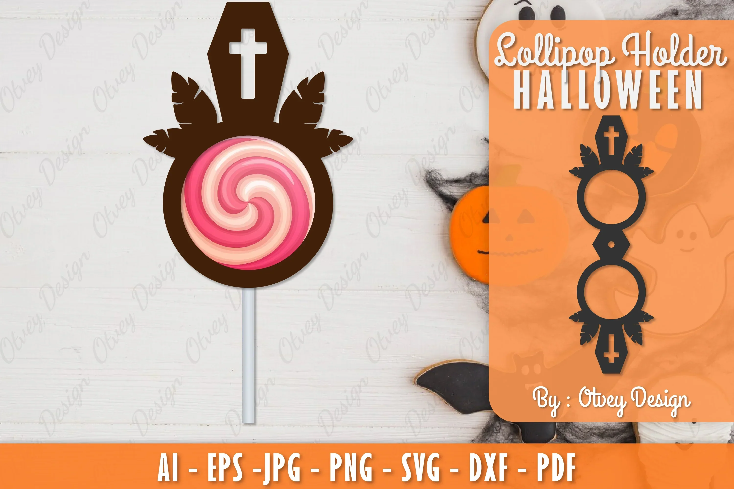 Halloween Lollipop Holder SVG Bundle