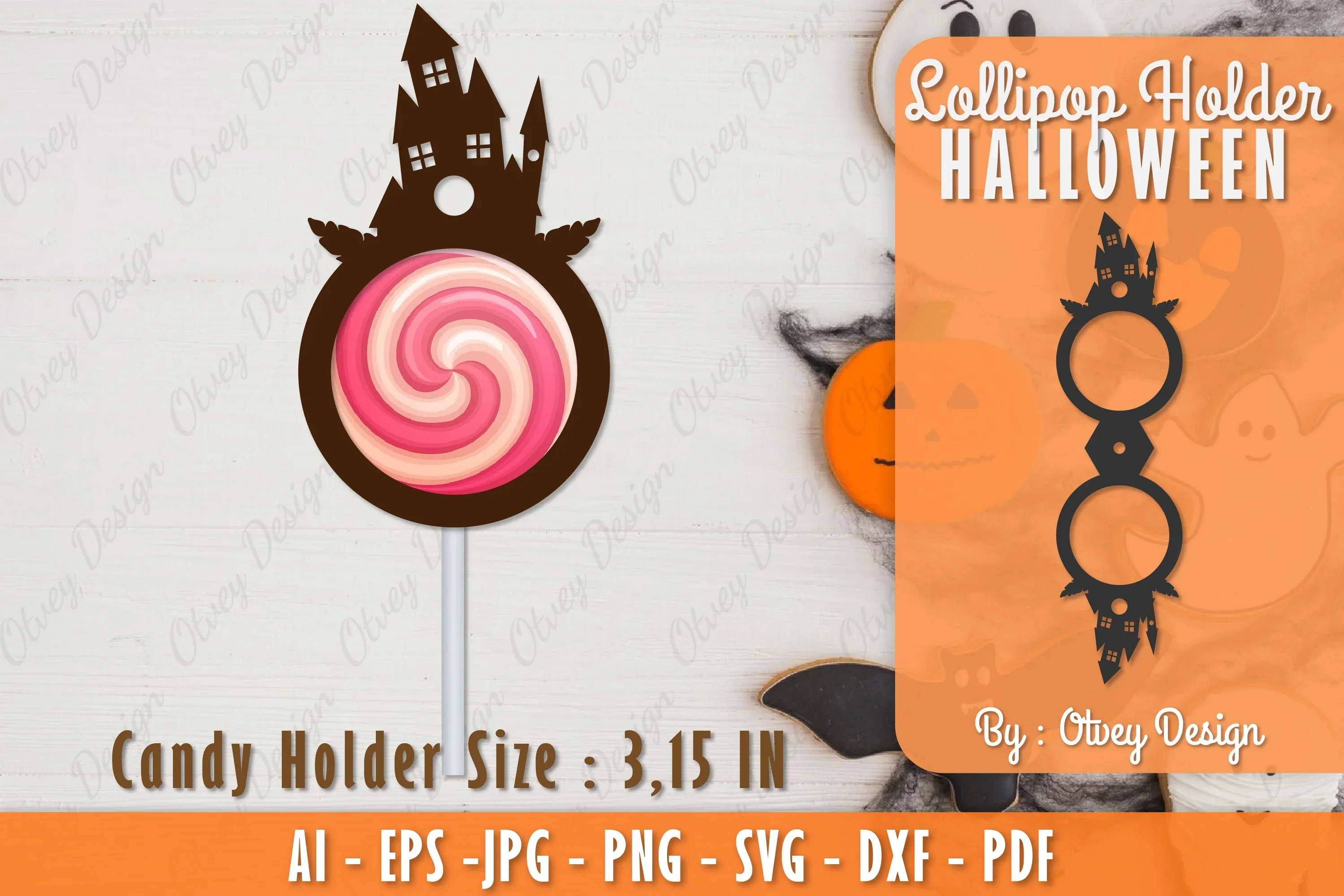 Halloween Lollipop Holder SVG Bundle