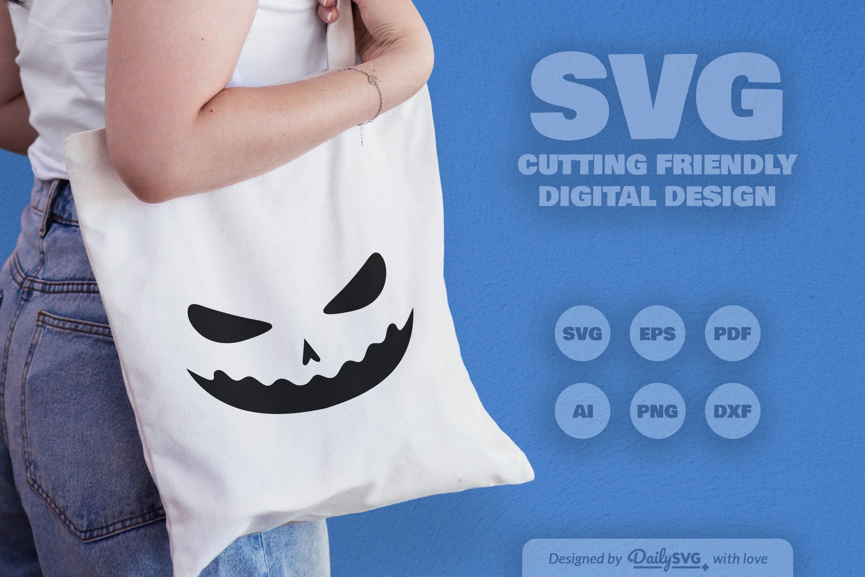 Halloween Pumpkin Face SVG Bundle - Image 4