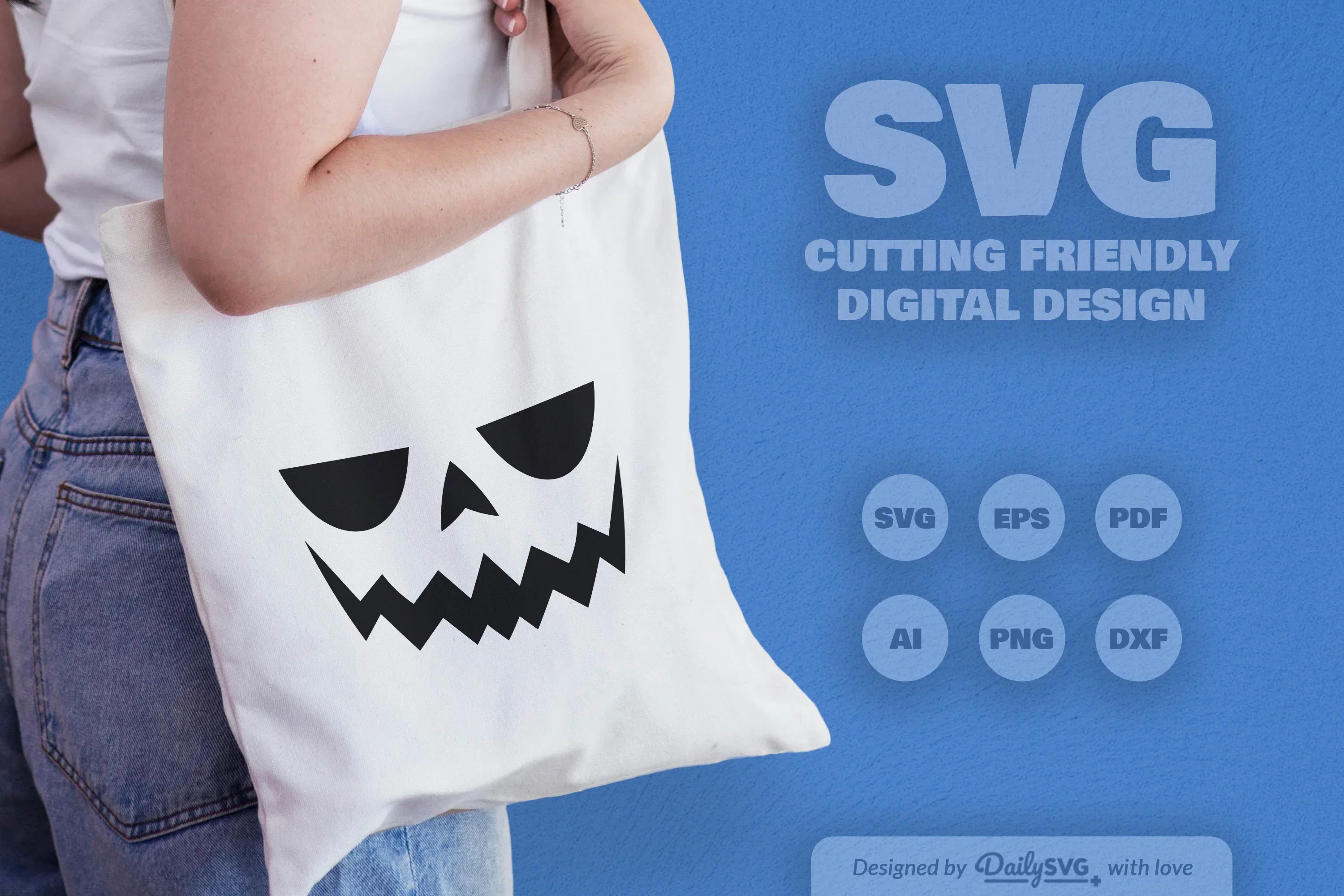 Halloween Pumpkin Face SVG Bundle - Image 4