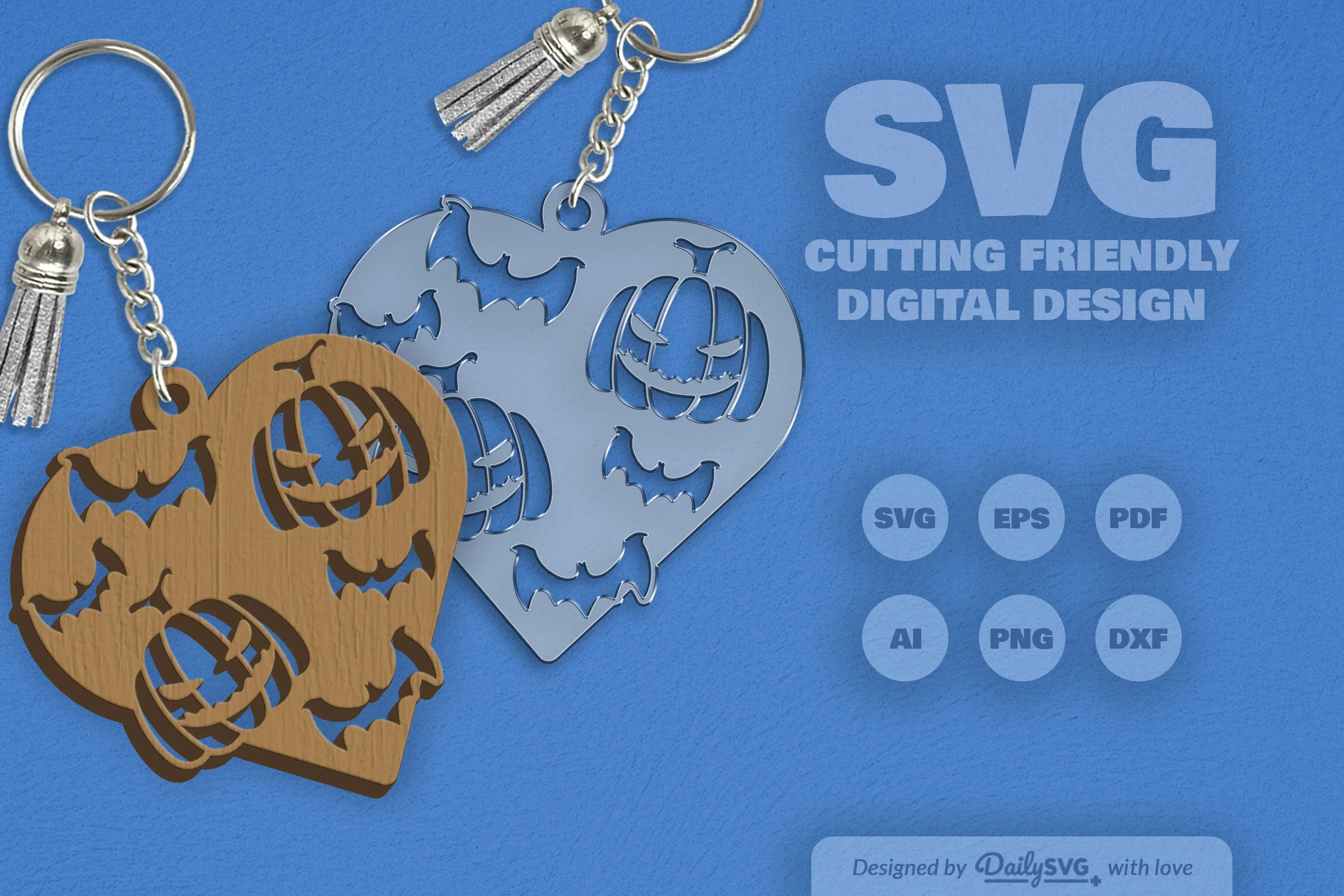 Halloween Pumpkin Heart SVG Bundle - Image 2