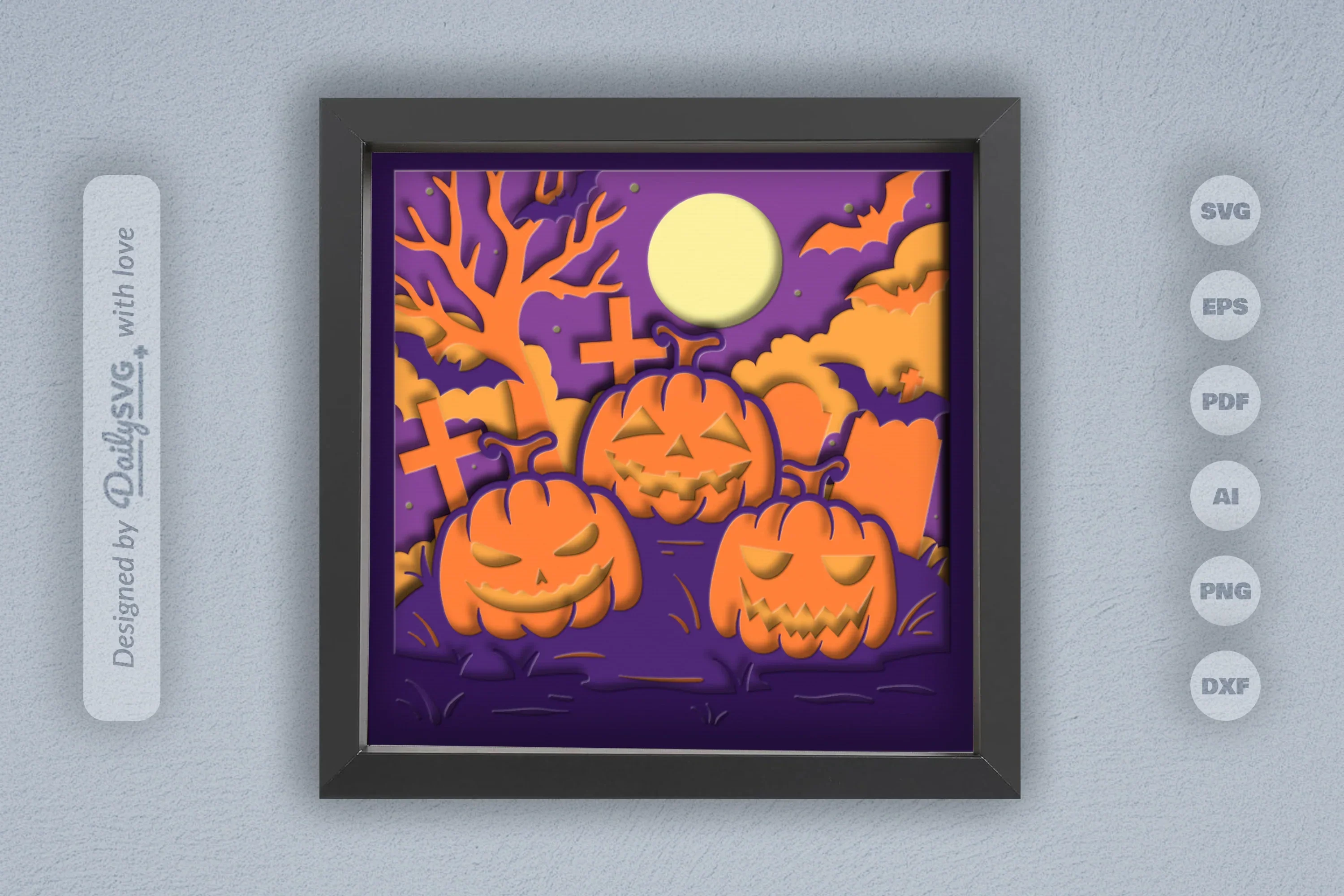 Halloween Pumpkin Papercut SVG Bundle