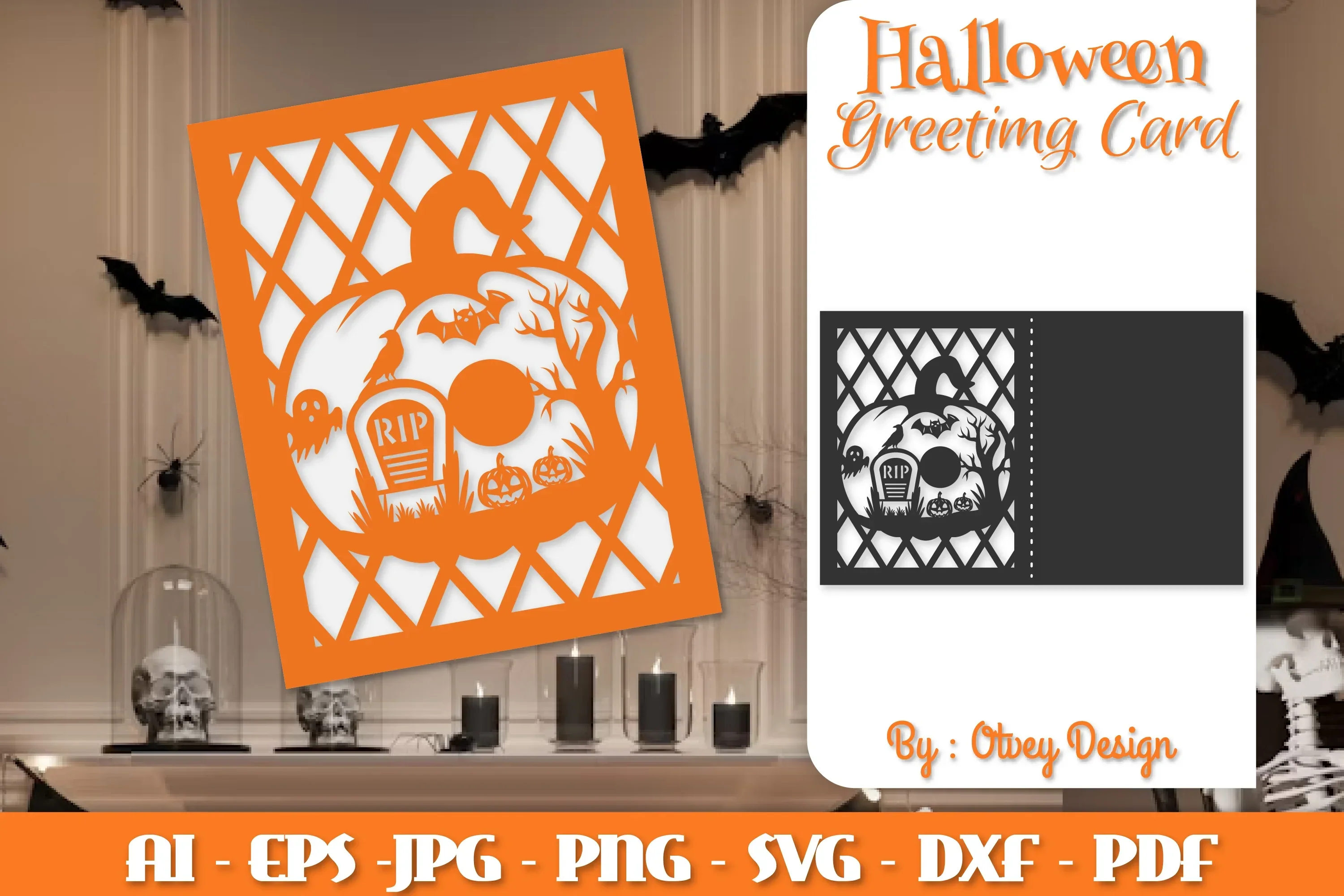 Halloween Pumpkin Scene SVG Bundle
