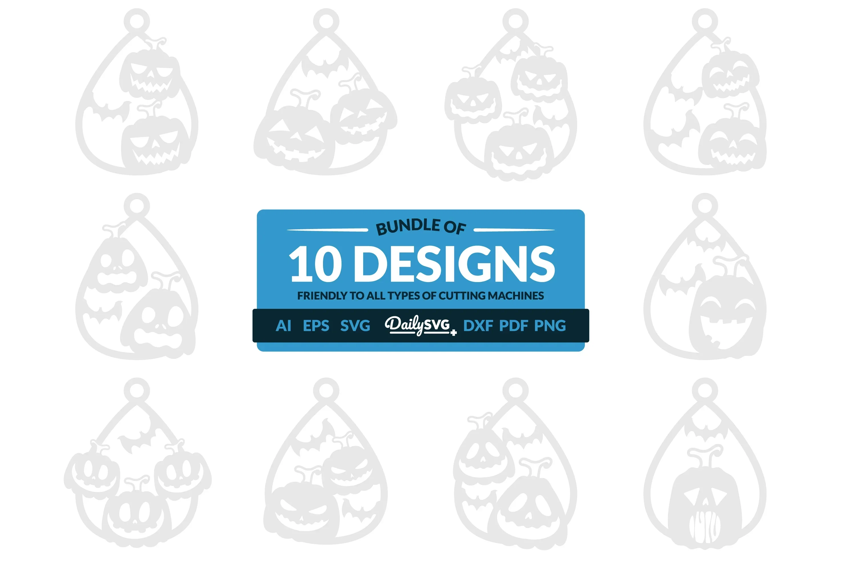 Halloween Pumpkin Tear Drop Keychain Clipart
