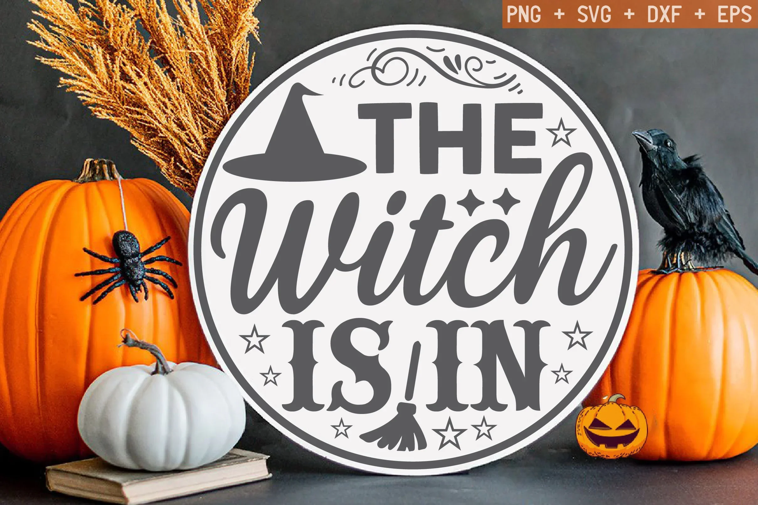 Halloween Round Sign SVG Bundle - Image 12