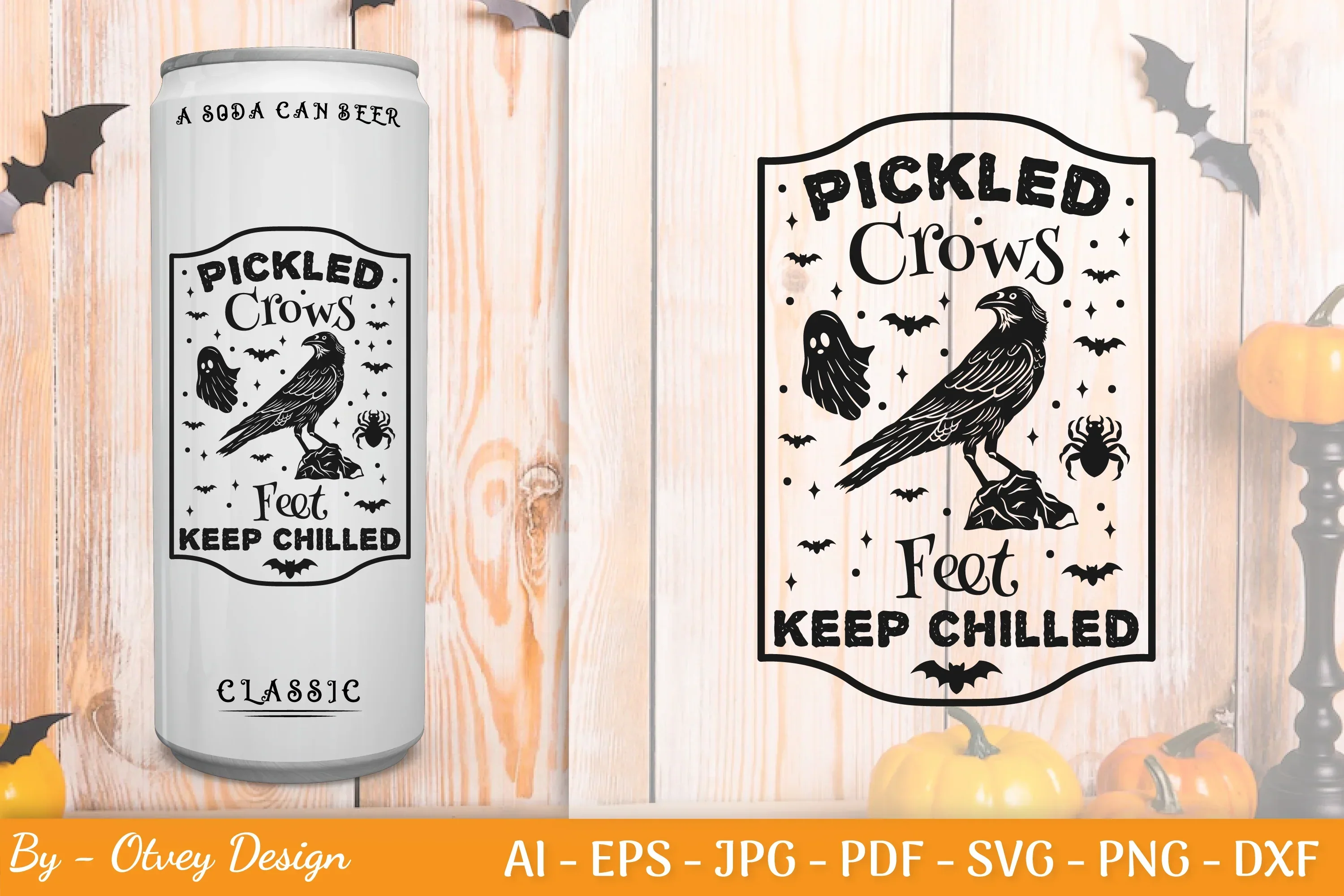 Halloween Spooky Label SVG Bundle