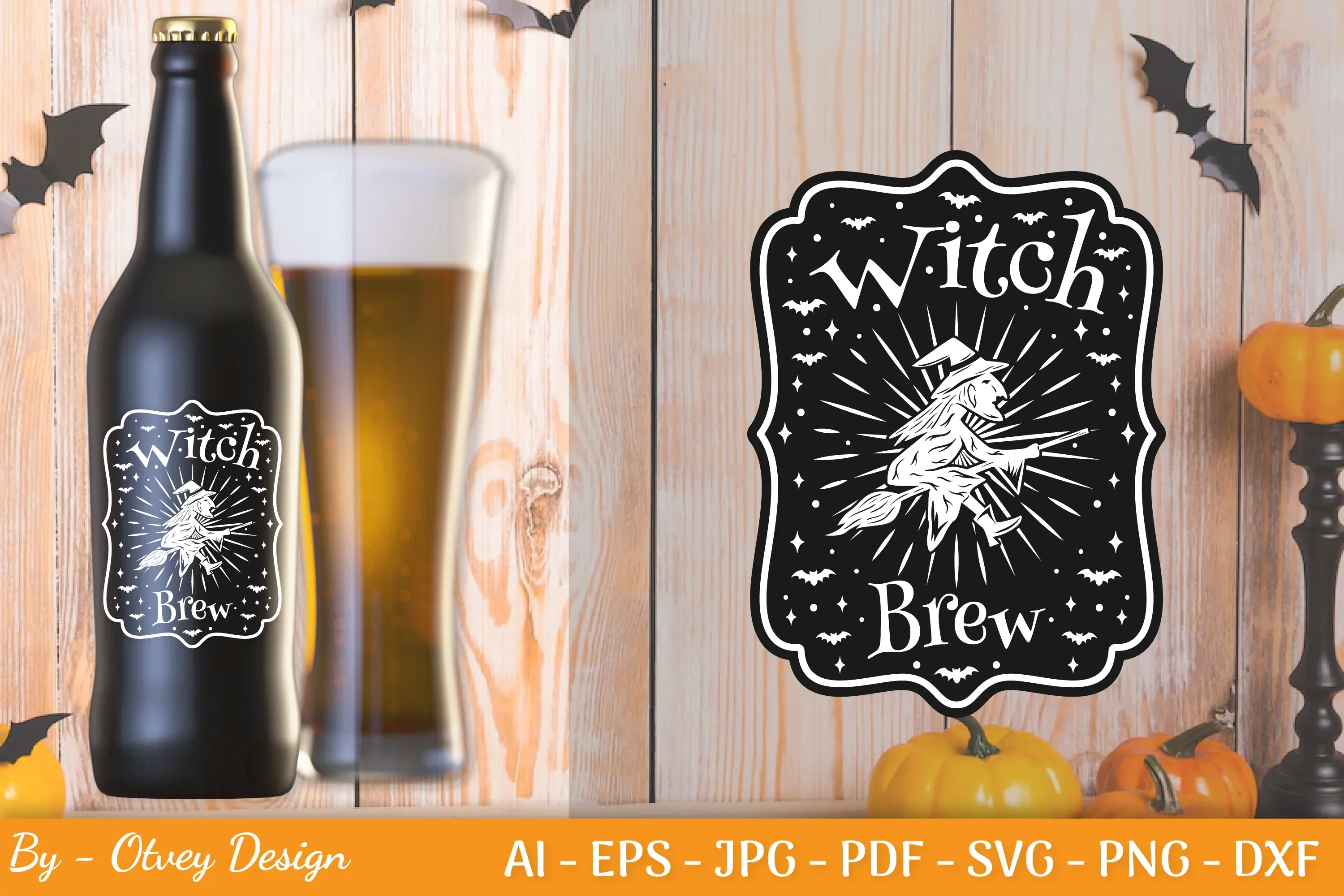 Halloween Spooky Label SVG Bundle