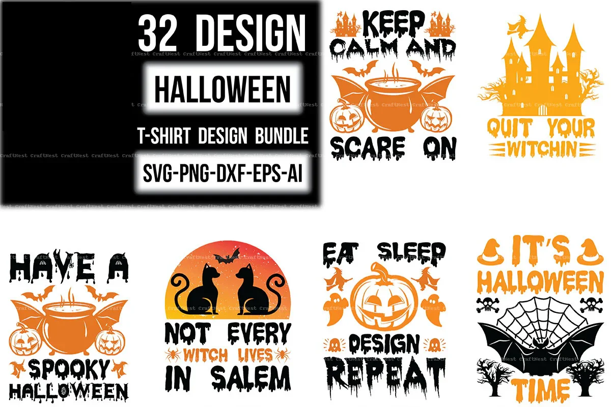 Halloween T-Shirt SVG Bundle