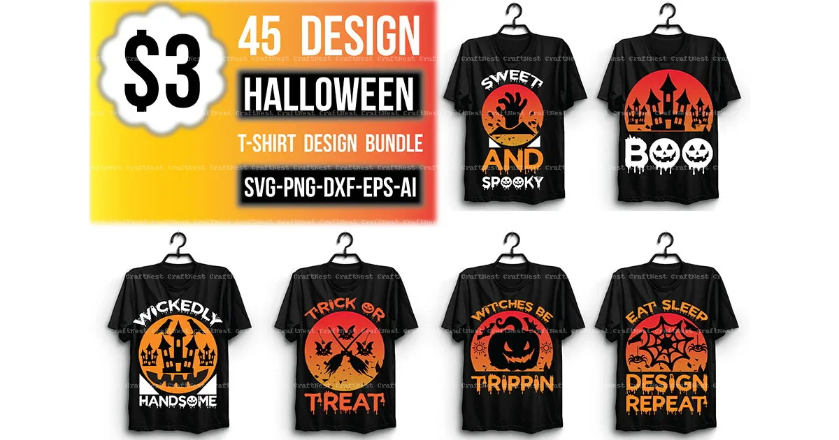 Halloween T-Shirt SVG Bundle