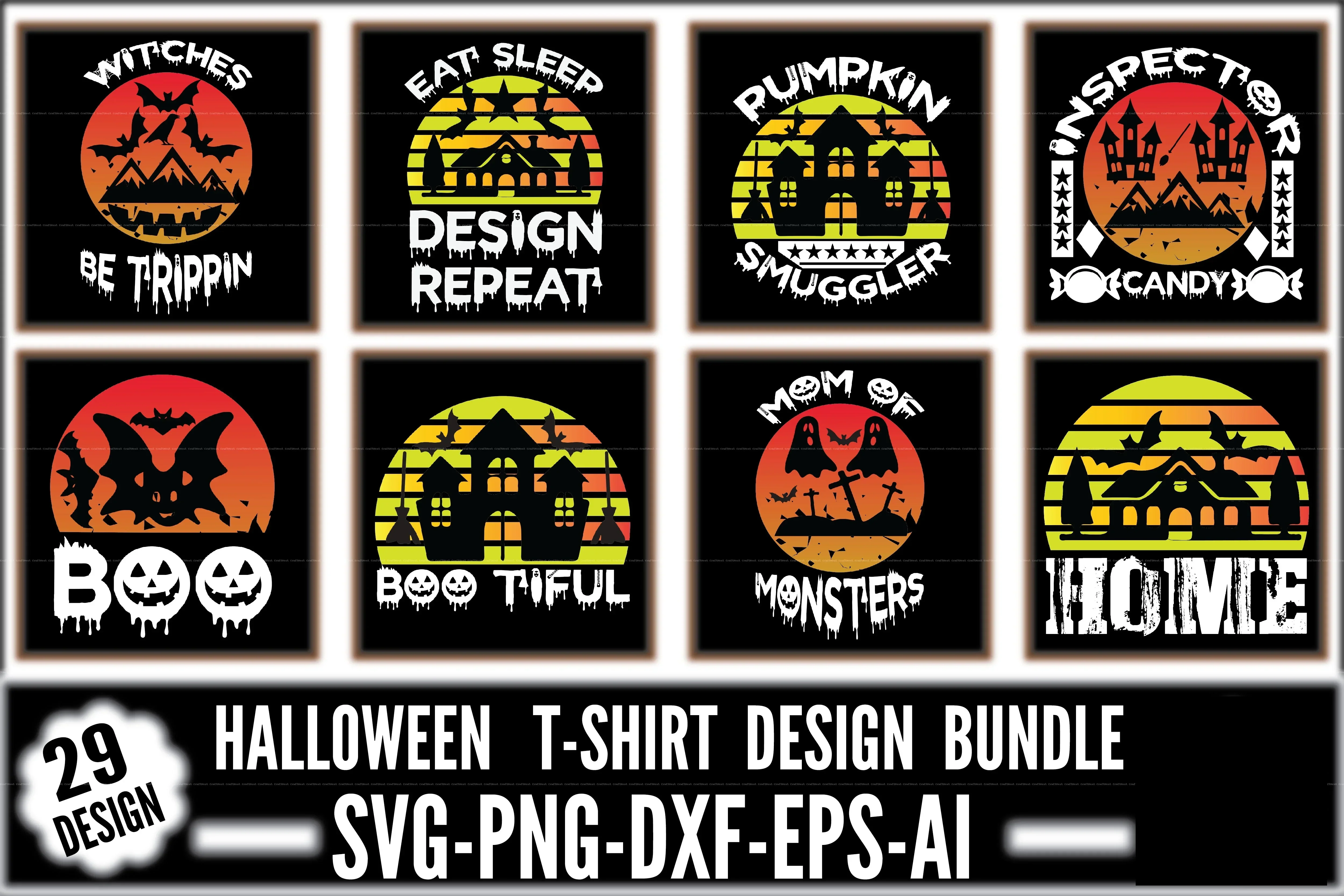 Halloween T-Shirt SVG Bundle