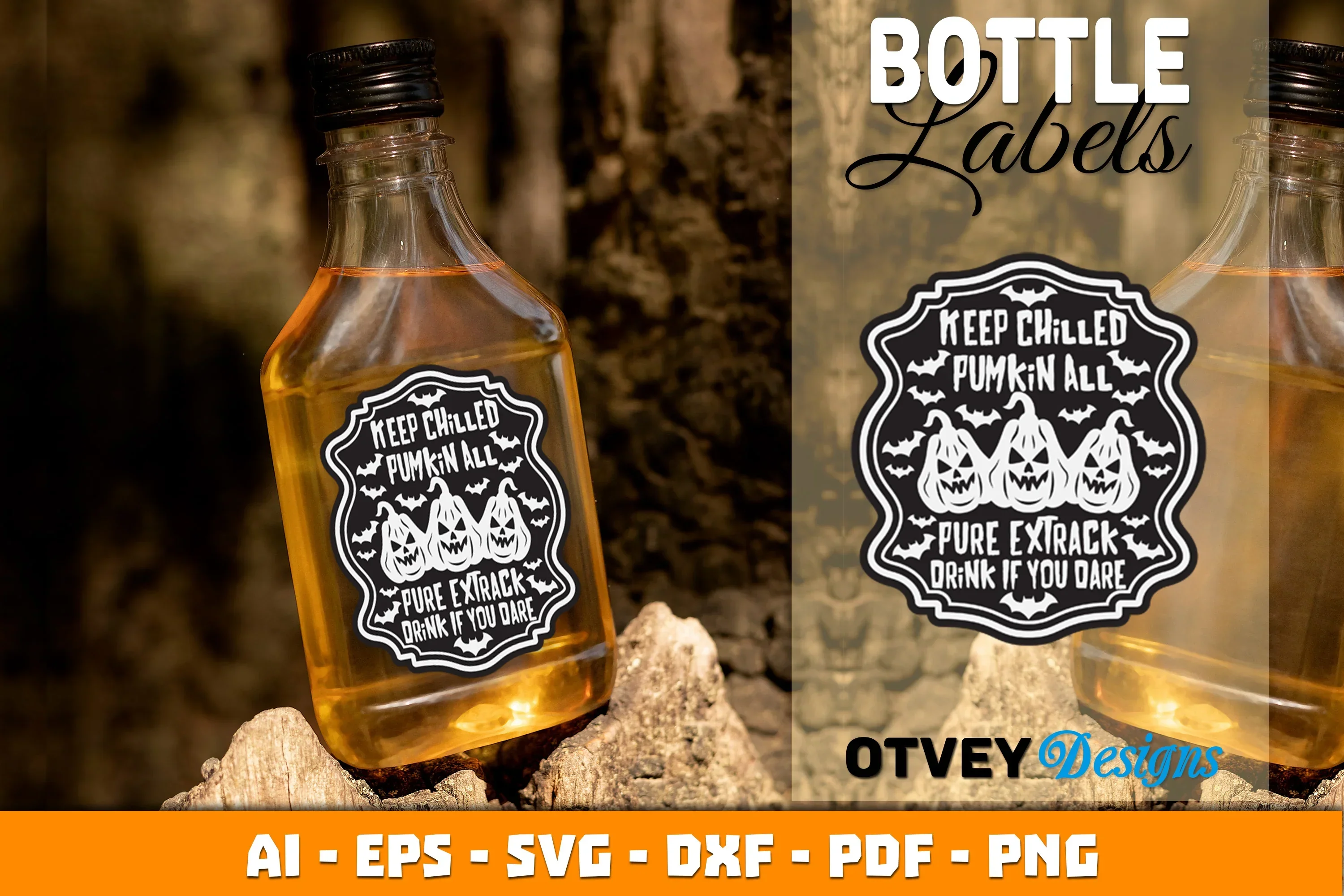 Halloween Witch Potion Bottle Labels SVG Bundle - Image 2