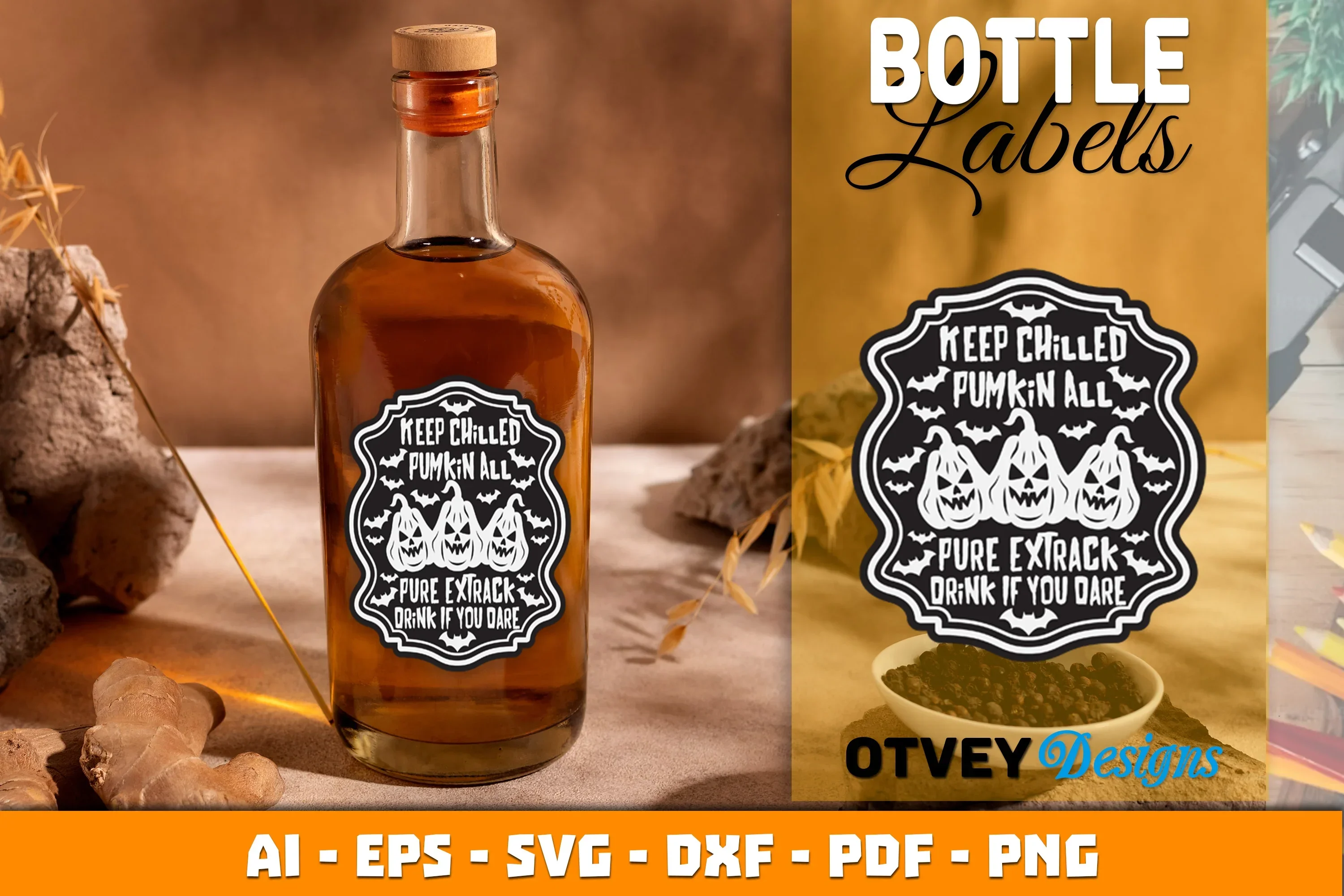 Halloween Witch Potion Bottle Labels SVG Bundle - Image 3