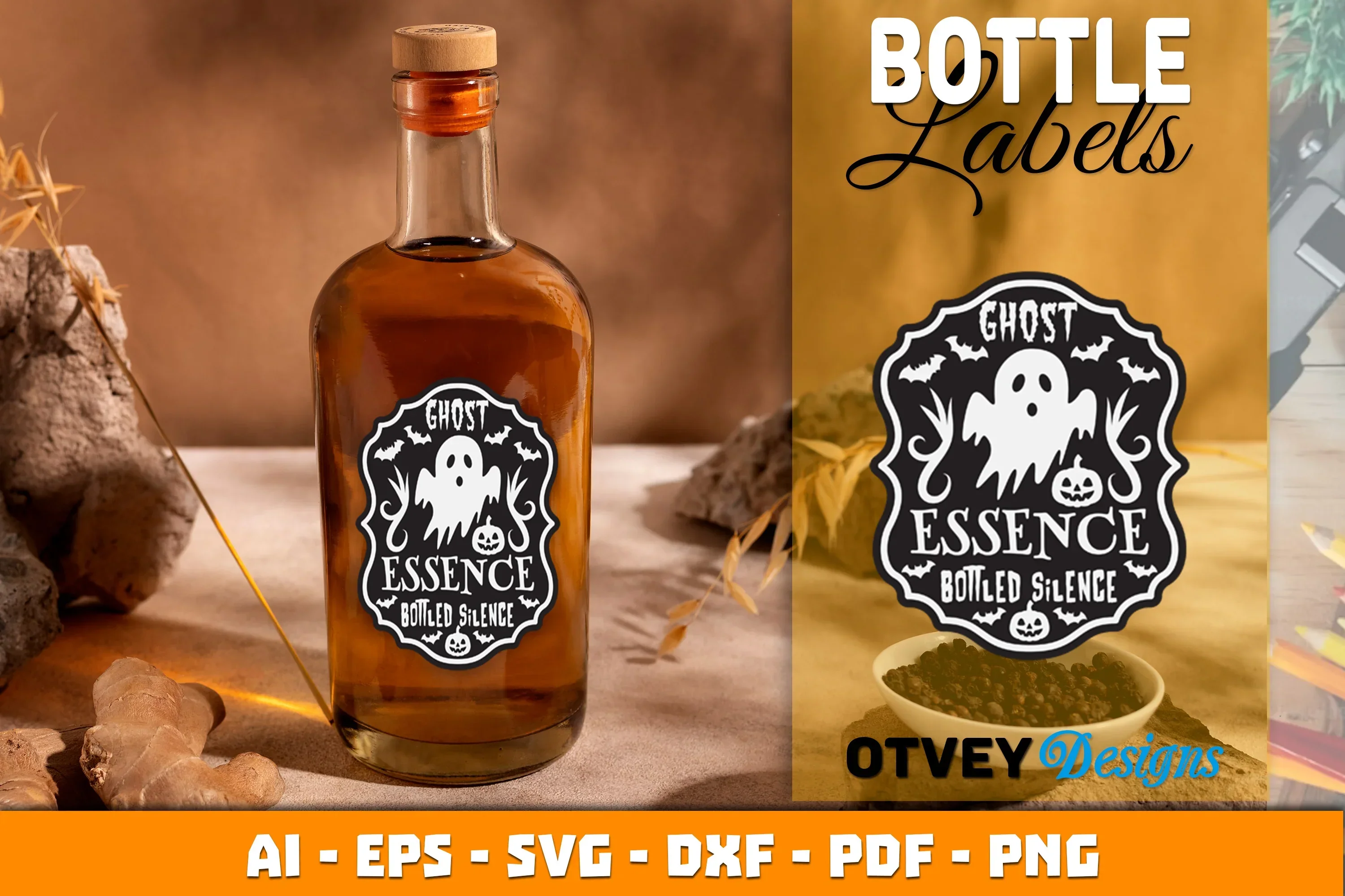 Halloween Witch Potion Bottle Labels SVG Bundle