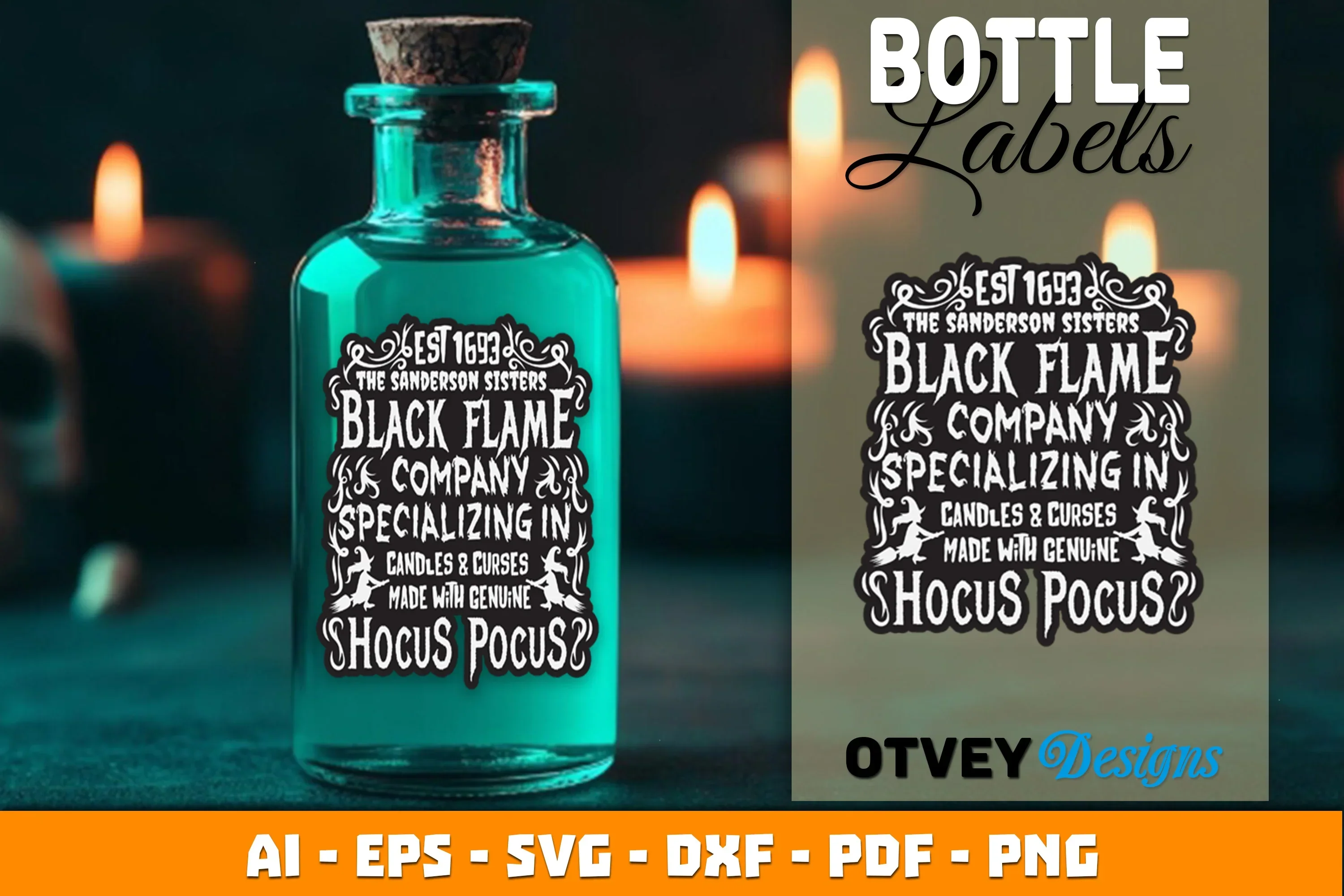Halloween Witch Potion Label SVG Bundle - Image 2
