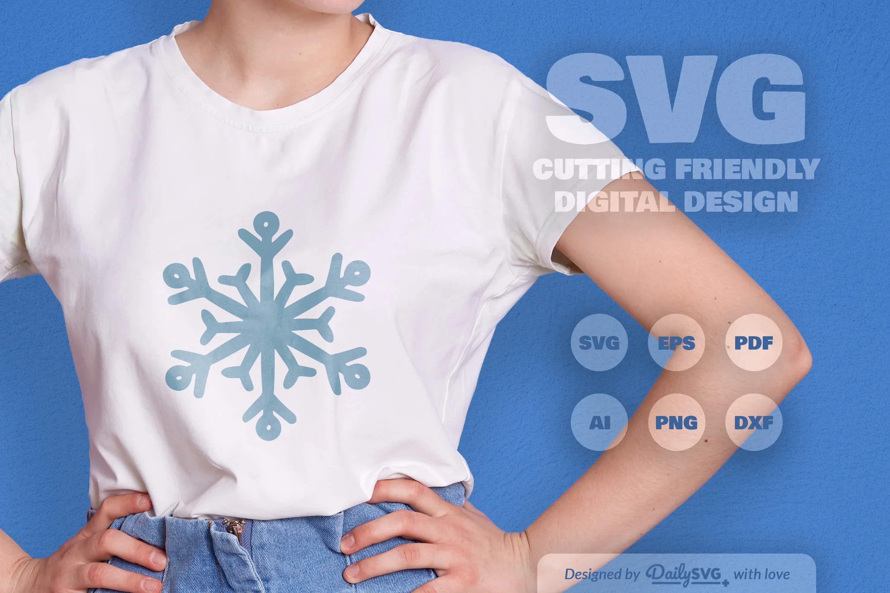 Hand-Drawn Snowflake SVG Bundle - Image 2
