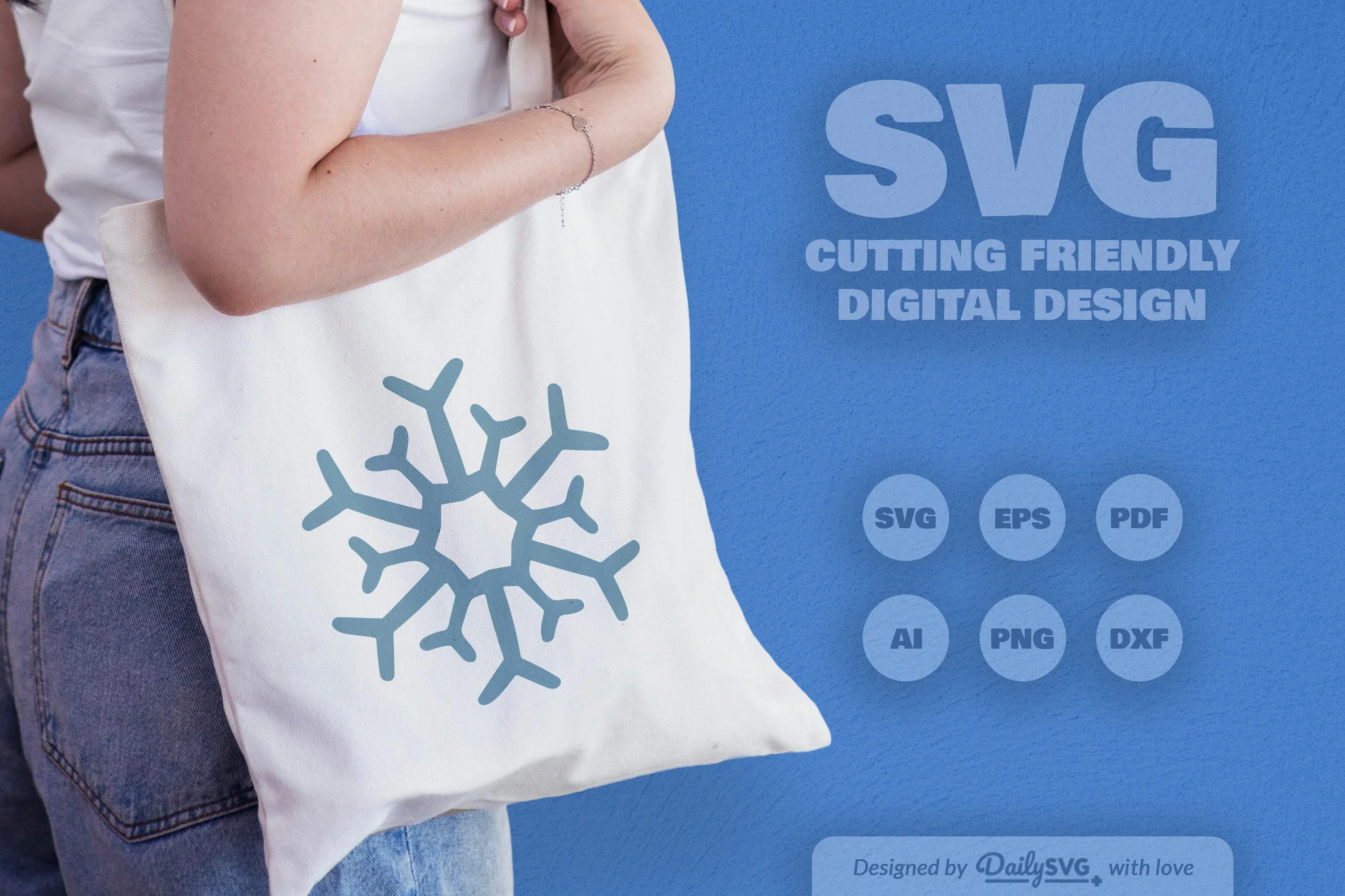 Hand-Drawn Snowflake SVG Bundle - Image 4