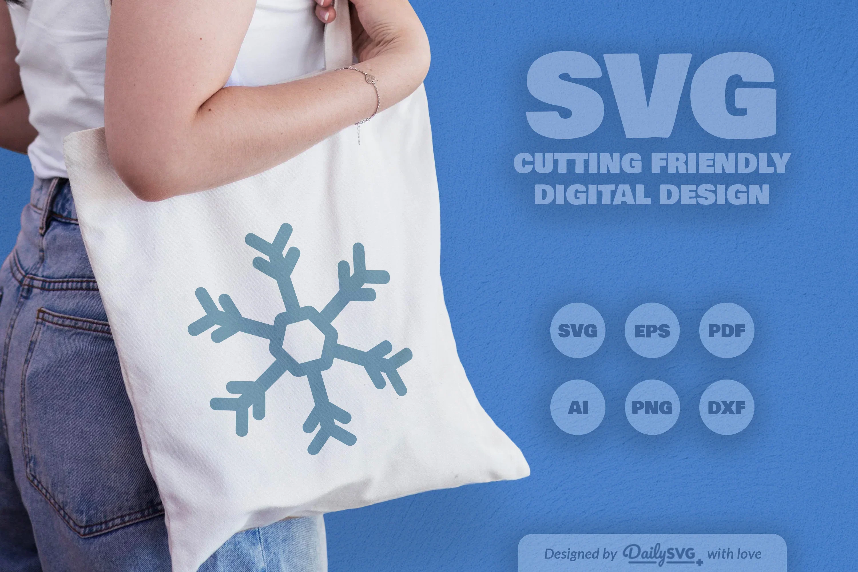 Hand-Drawn Snowflake SVG Bundle for Crafts & Design - Image 4