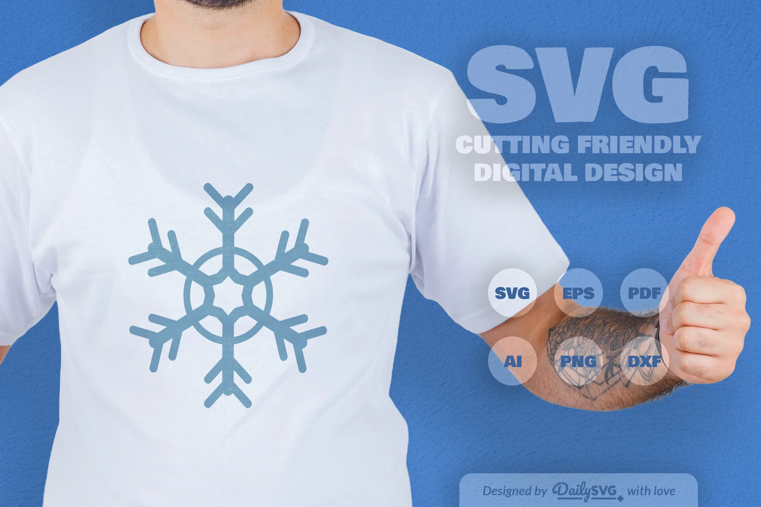 Hand-Drawn Snowflake SVG Bundle for Crafts & Design - Image 3
