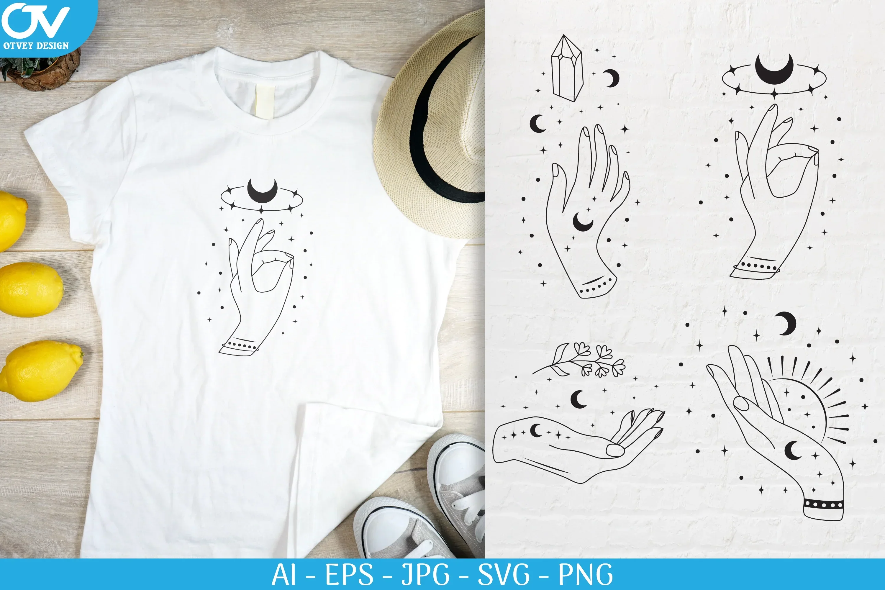 Hand Isoteric Decal SVG Bundle