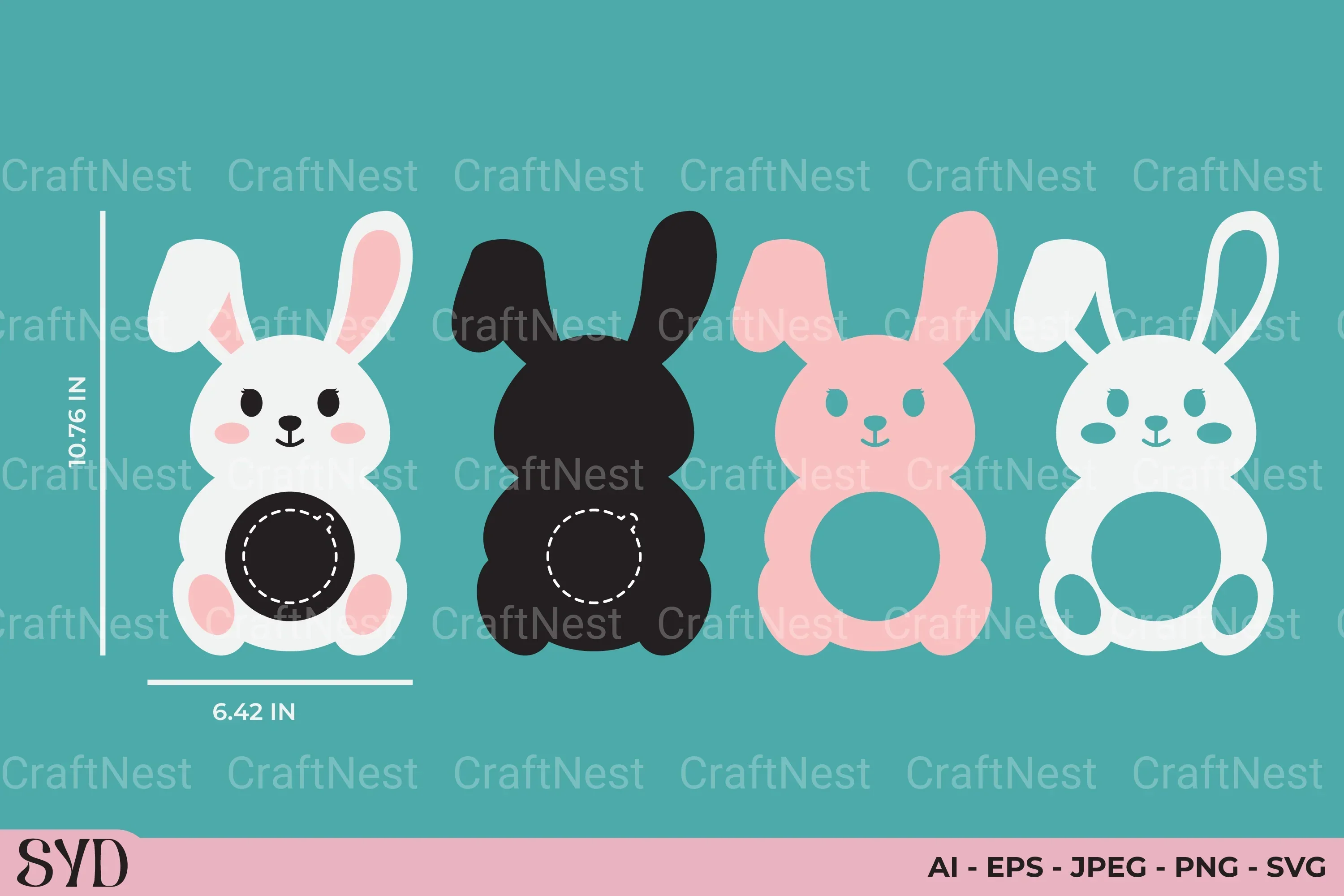 Happy Easter Candy Dome SVG Bundle - Image 2
