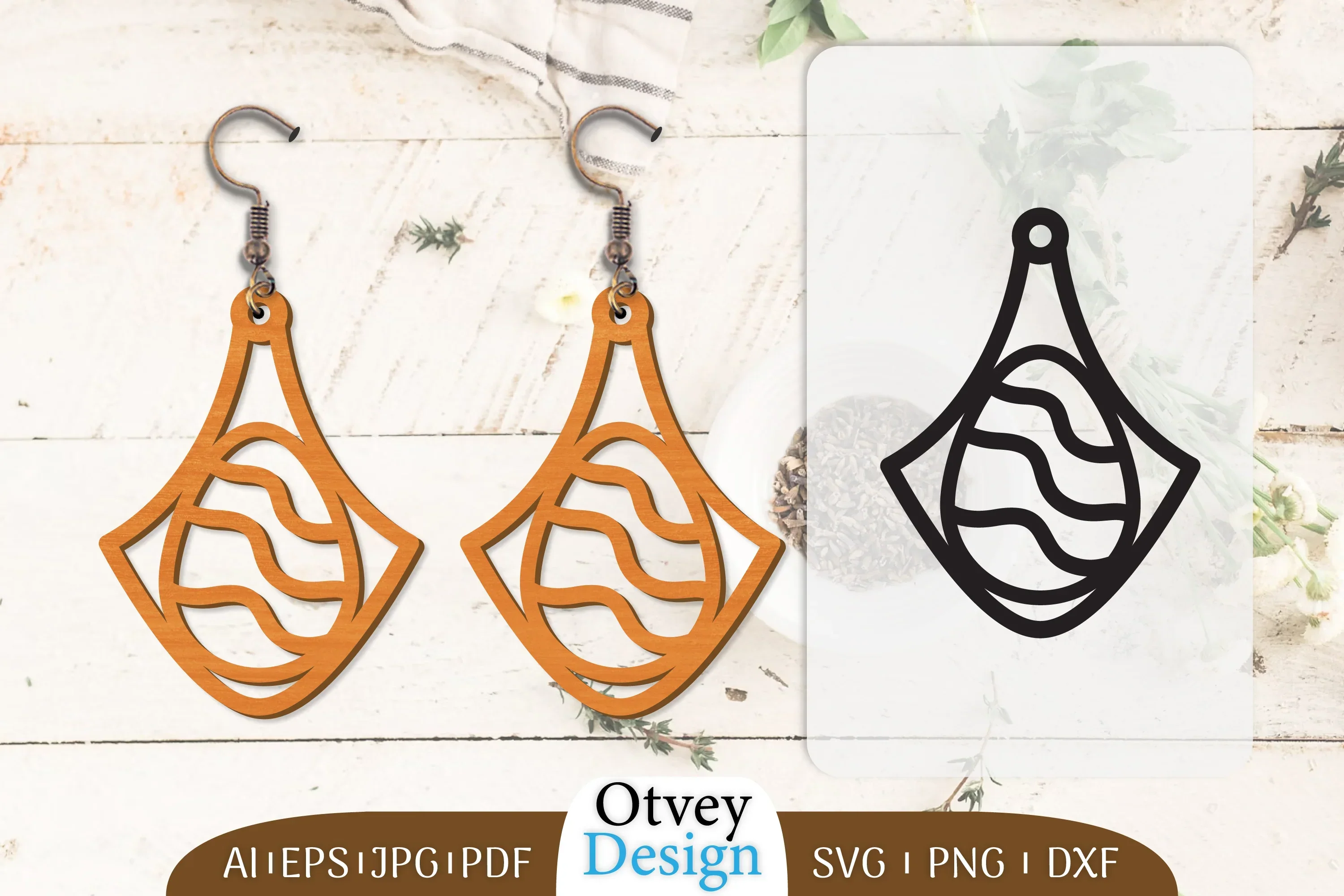 Happy Easter Egg Earring Lasercut SVG Bundle