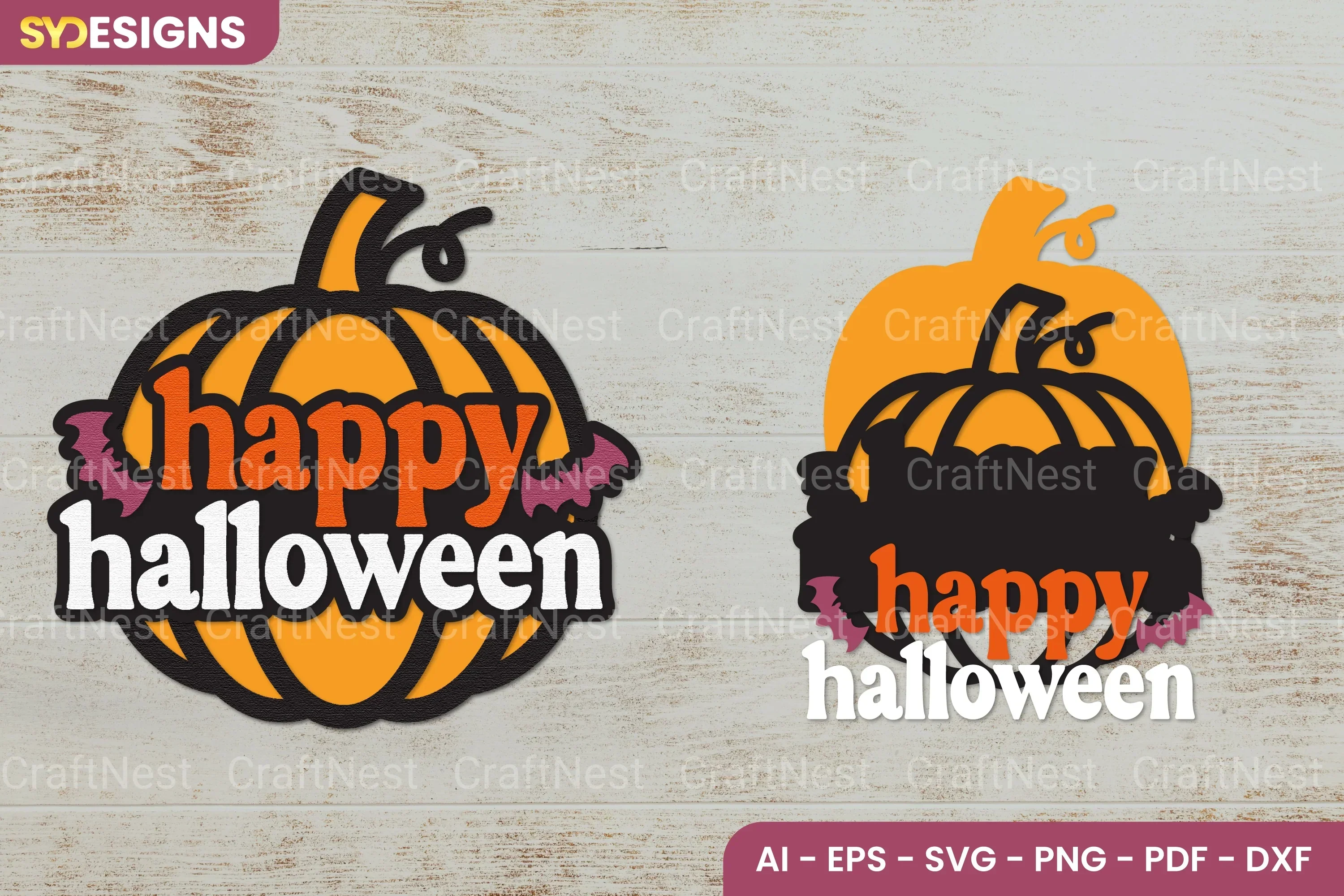 Happy Halloween Lasercut SVG Bundle