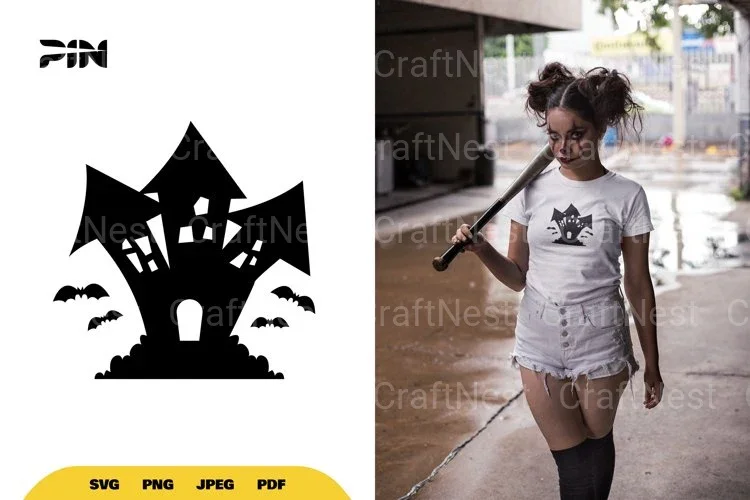 Haunted House Halloween SVG Bundle