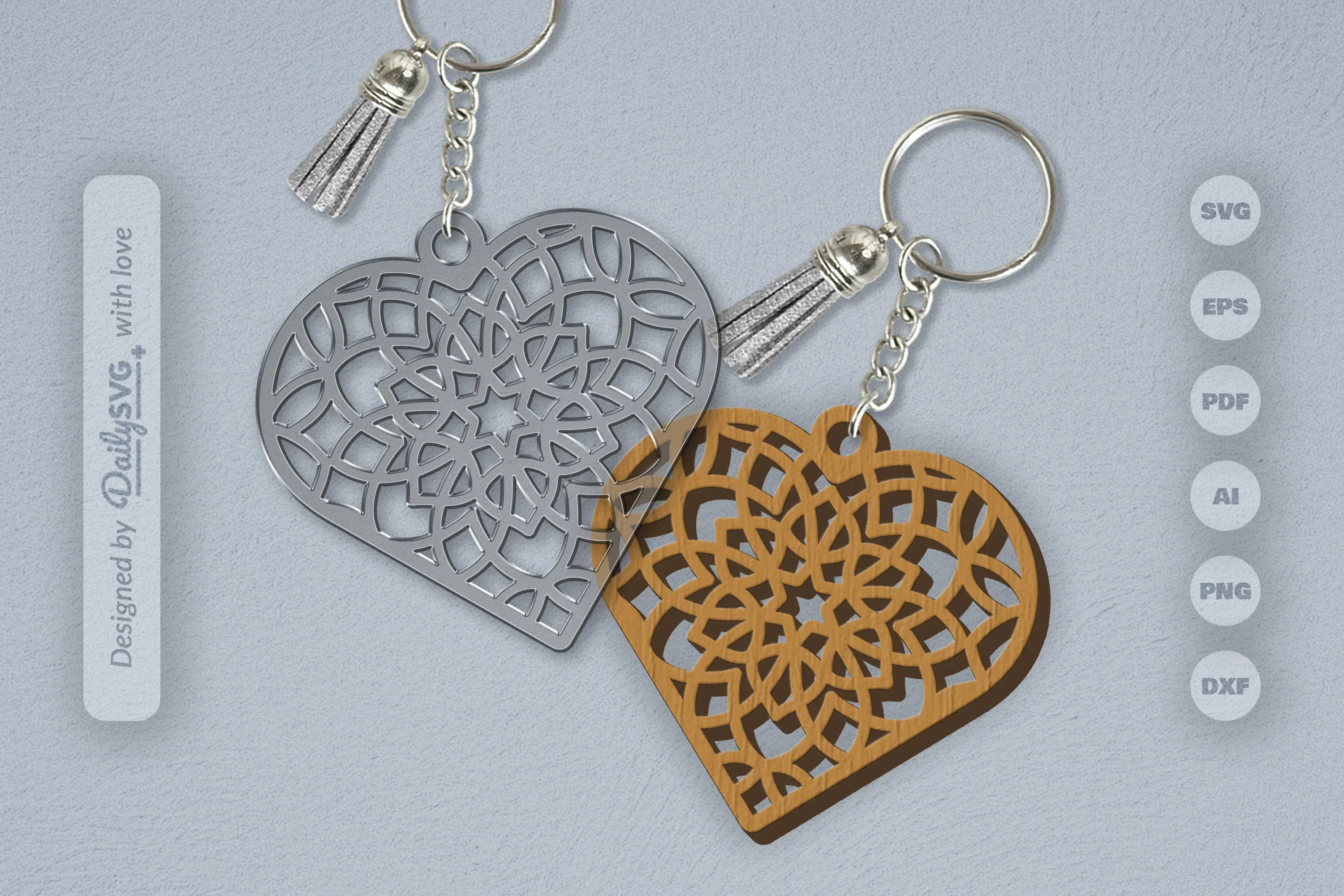 Heart Mandala SVG Bundle