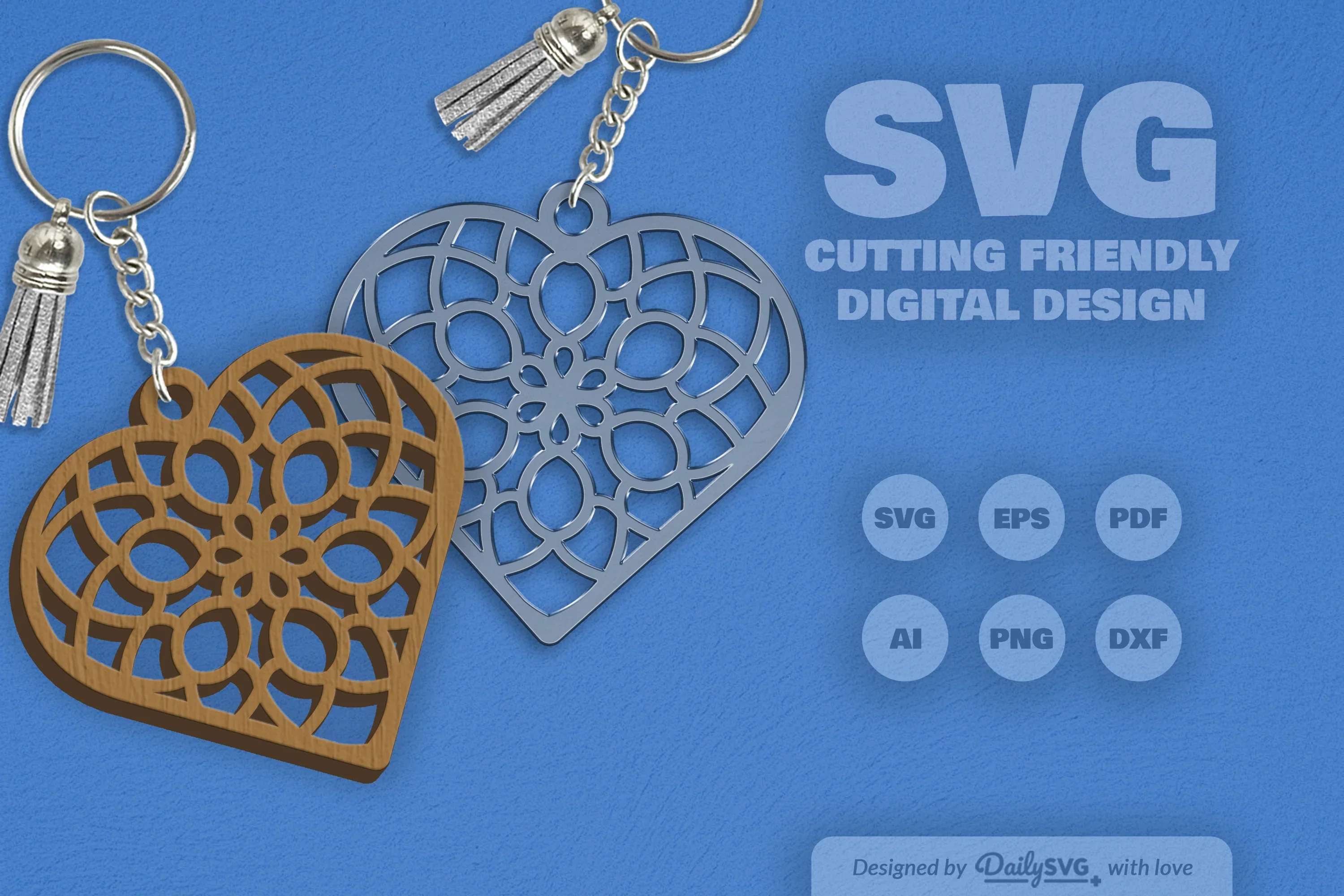 Heart Mandala SVG Bundle - Image 2