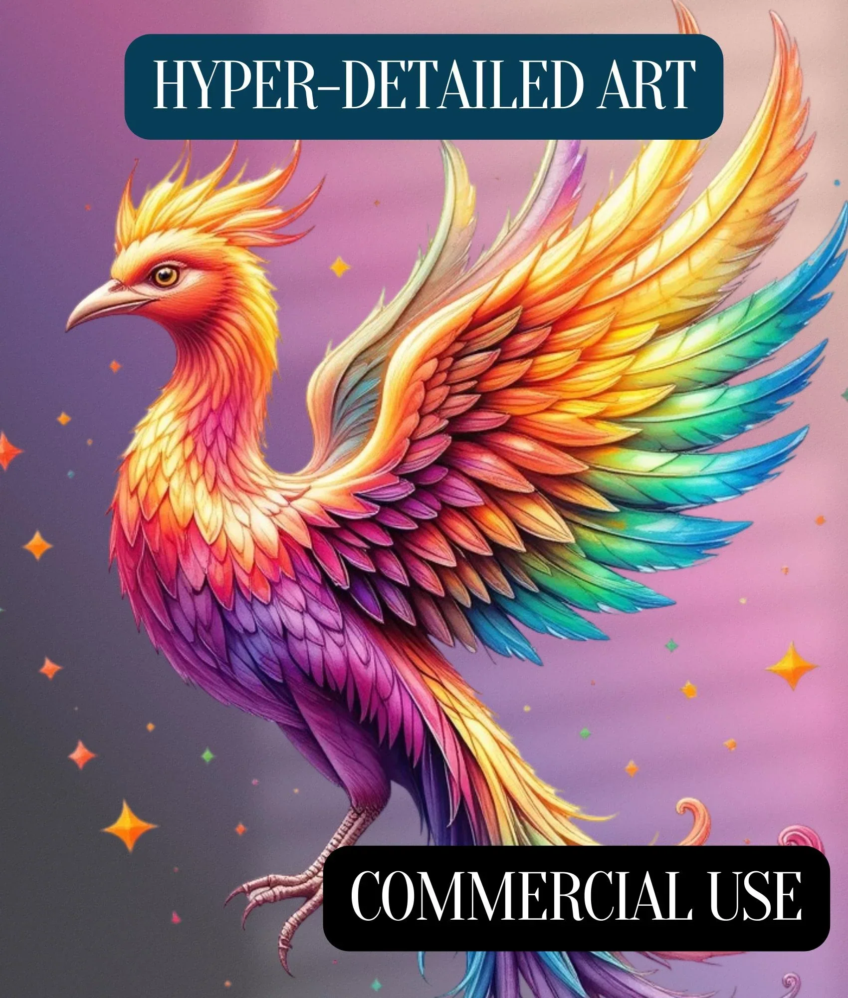 Holographic Celestial Clipart Bundle - Image 5