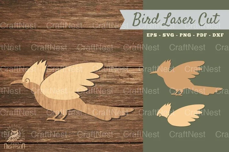 Hoopoe Bird Laser Cut Decoration Clipart Bundle
