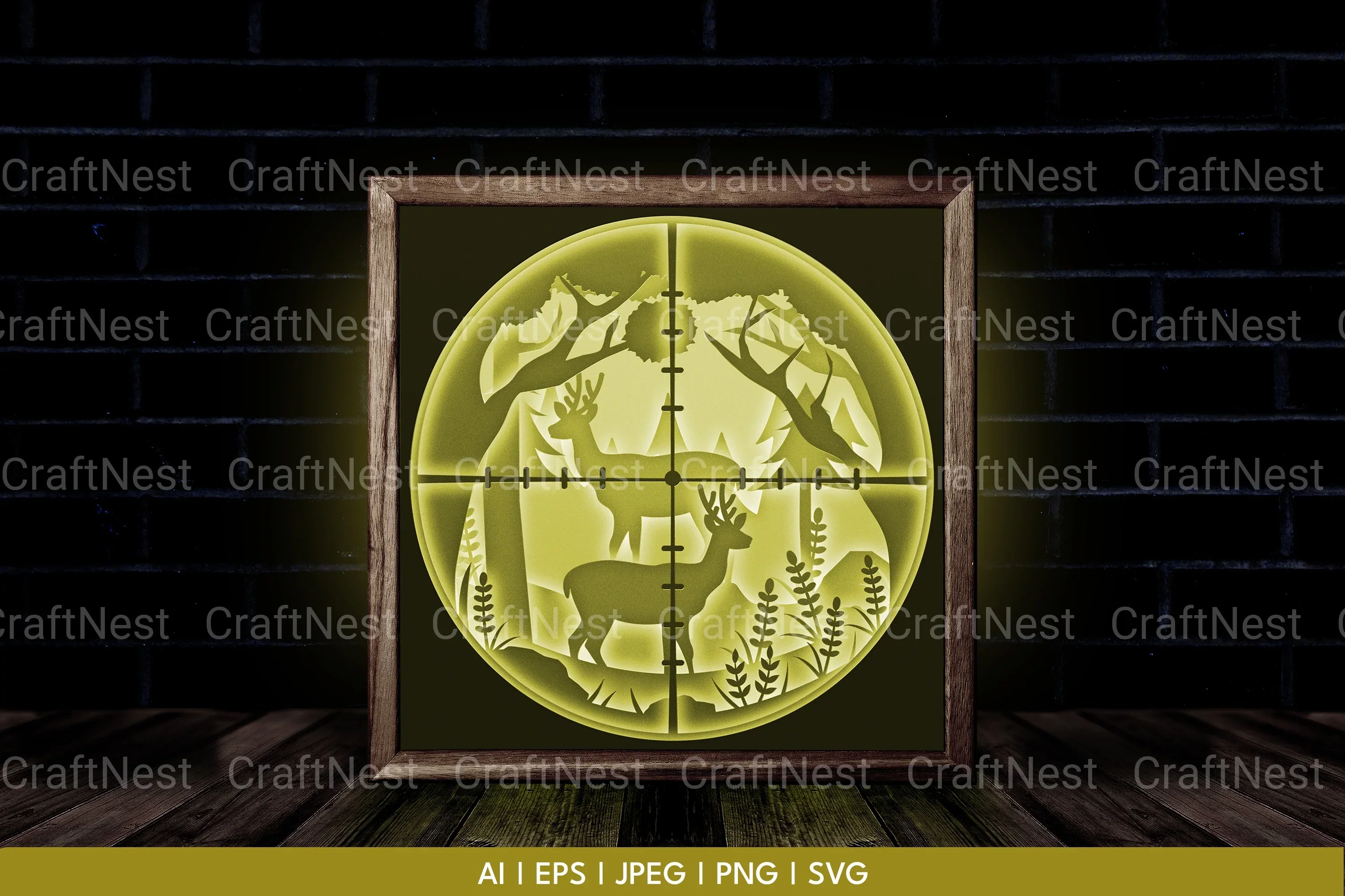 Hunt 3D Layered Papercut SVG Bundle