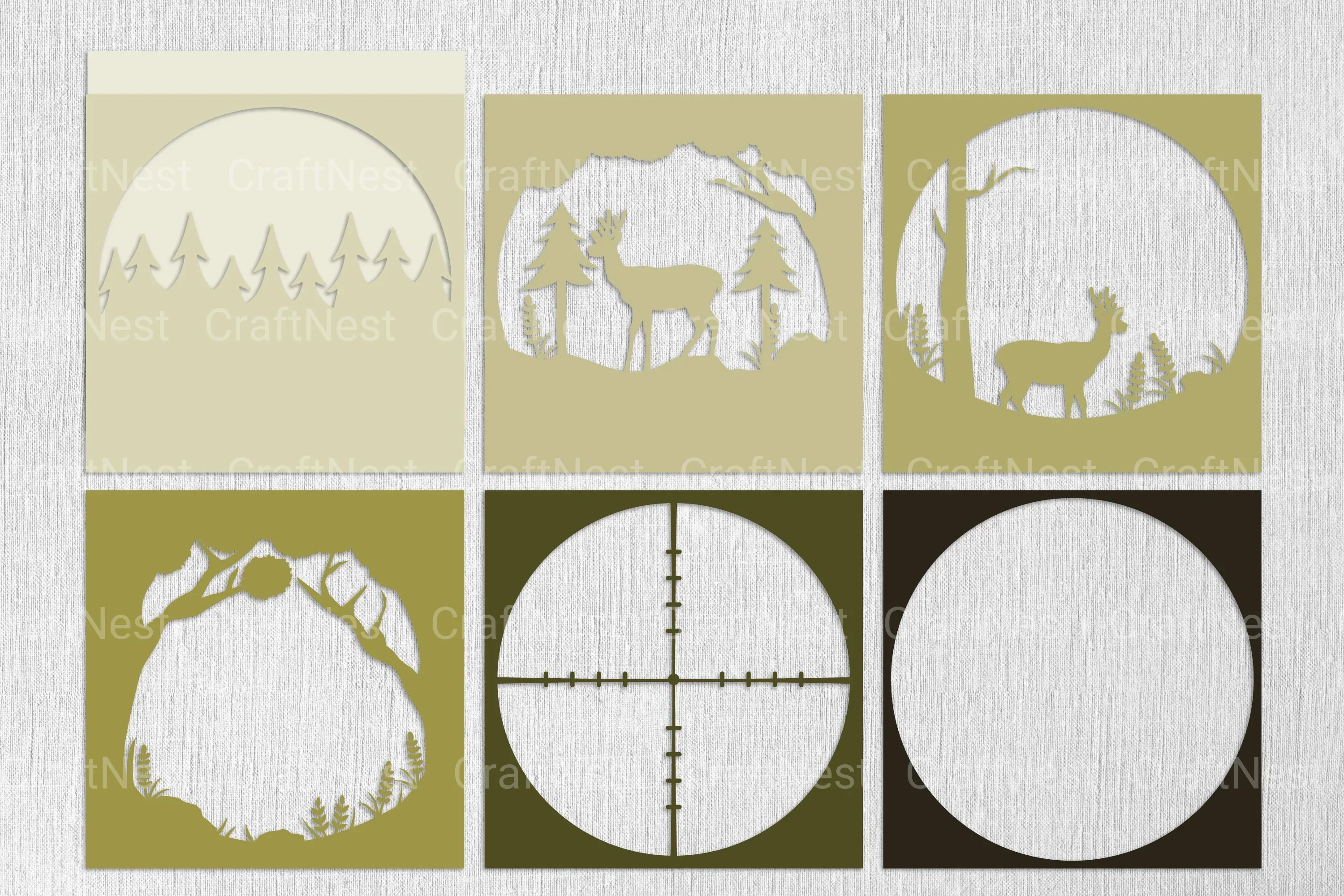 Hunt 3D Layered Papercut SVG Bundle - Image 2