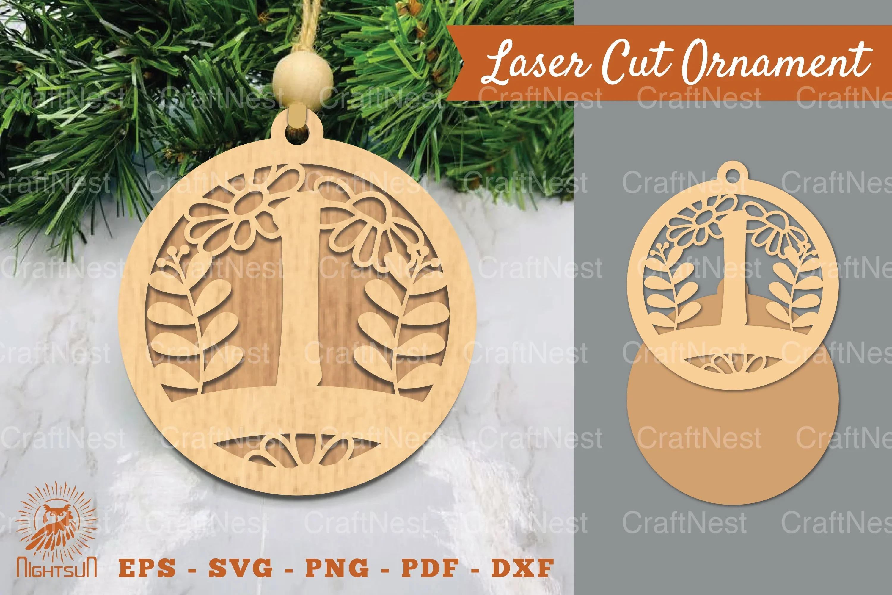 I Laser Cut Ornament Clipart Bundle