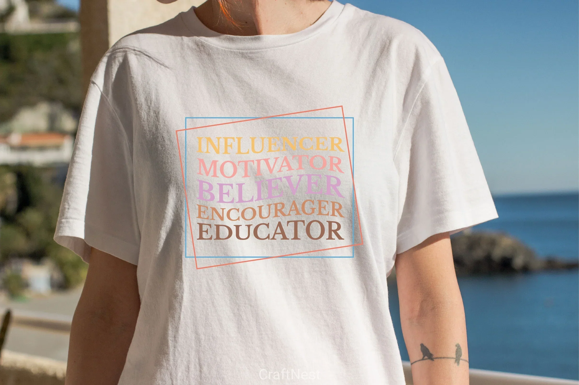 Influencer Motivator Believer Encourager Educator SVG Bundle - Image 3