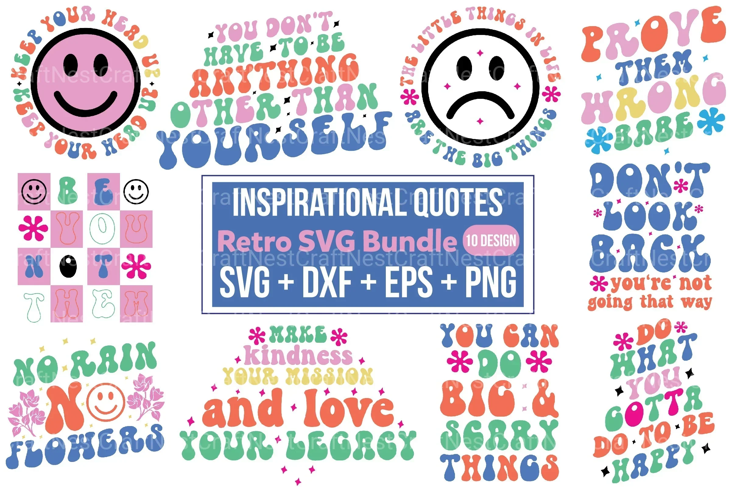 Inspirational Quotes Retro Bundle