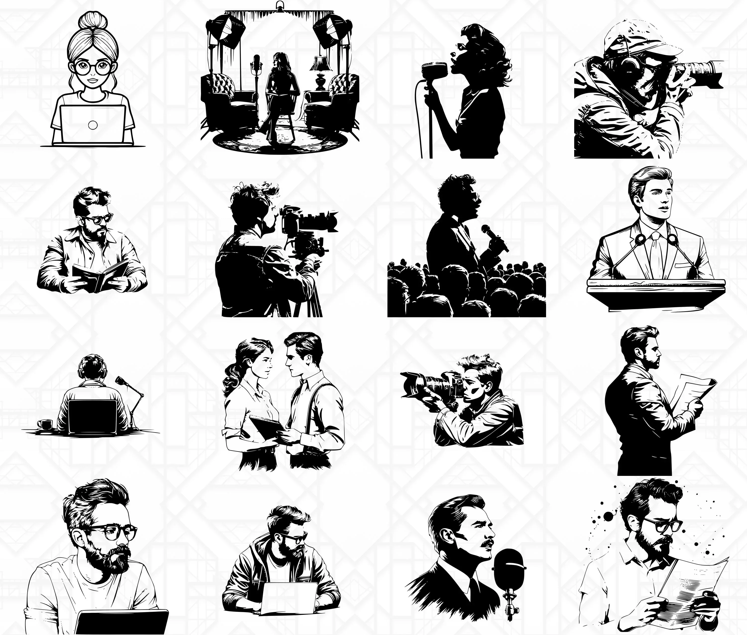 Journalist SVG Bundle - Image 2