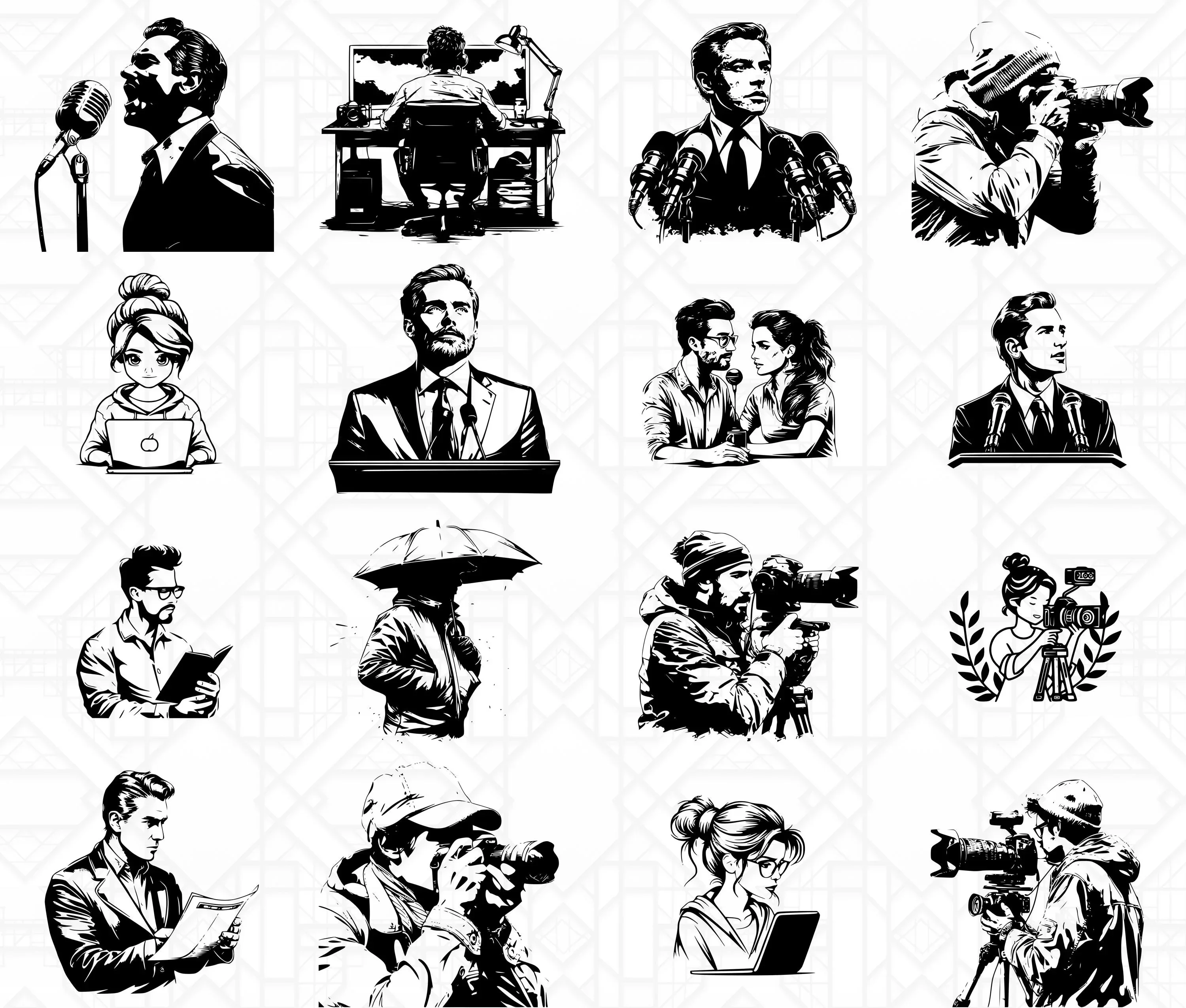 Journalist SVG Bundle - Image 3