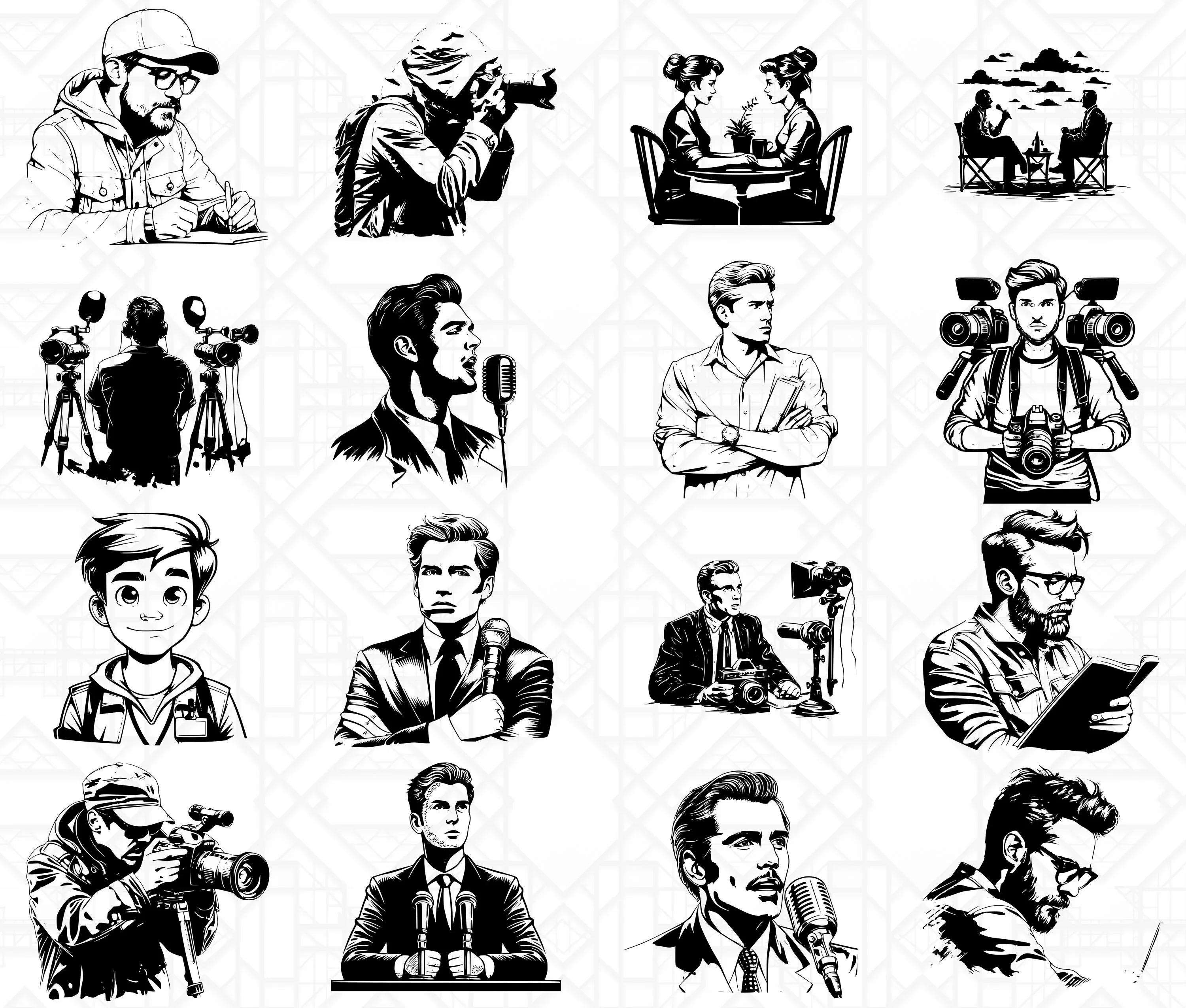 Journalist SVG Bundle - Image 4