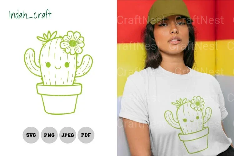 Kawaii Cactus SVG Bundle