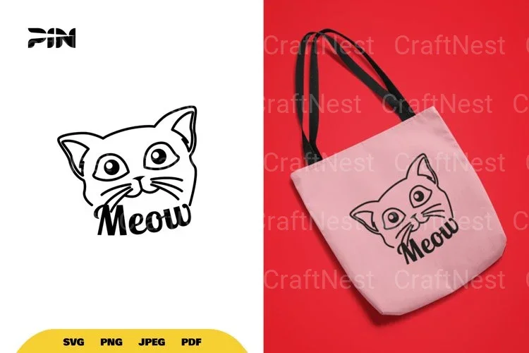 Kawaii Cat Doodle Clipart Bundle