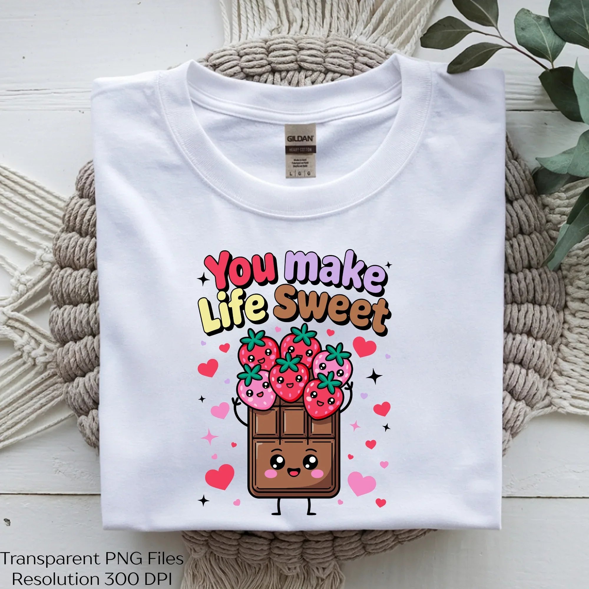 Kawaii Chocolate and Strawberry Pun SVG Bundle